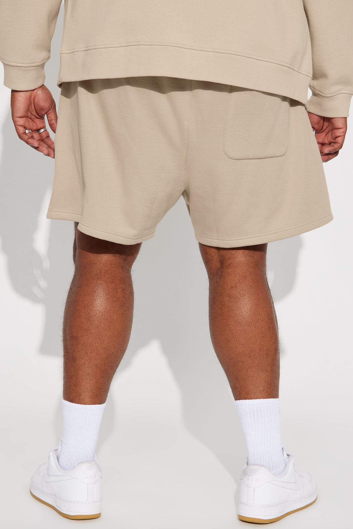 Tyson Oversize Heavyweight Sweat Shorts - Taupe