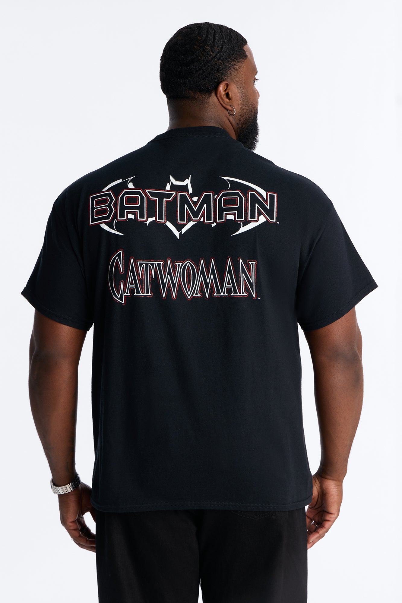 Batman And Catwoman Power Duo Short Sleeve Tee - Black