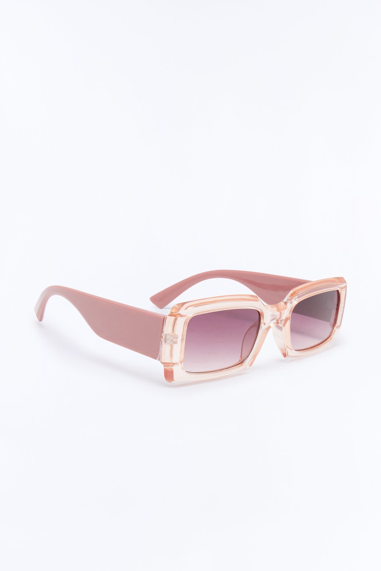 Stay Focused Colored Lens Sunglasses - Blush