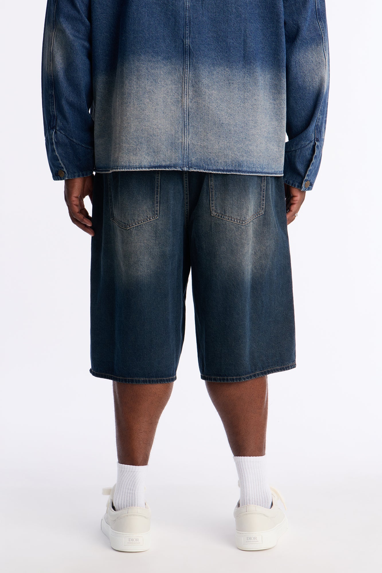 Baggy Drift Denim Short - Dark Wash