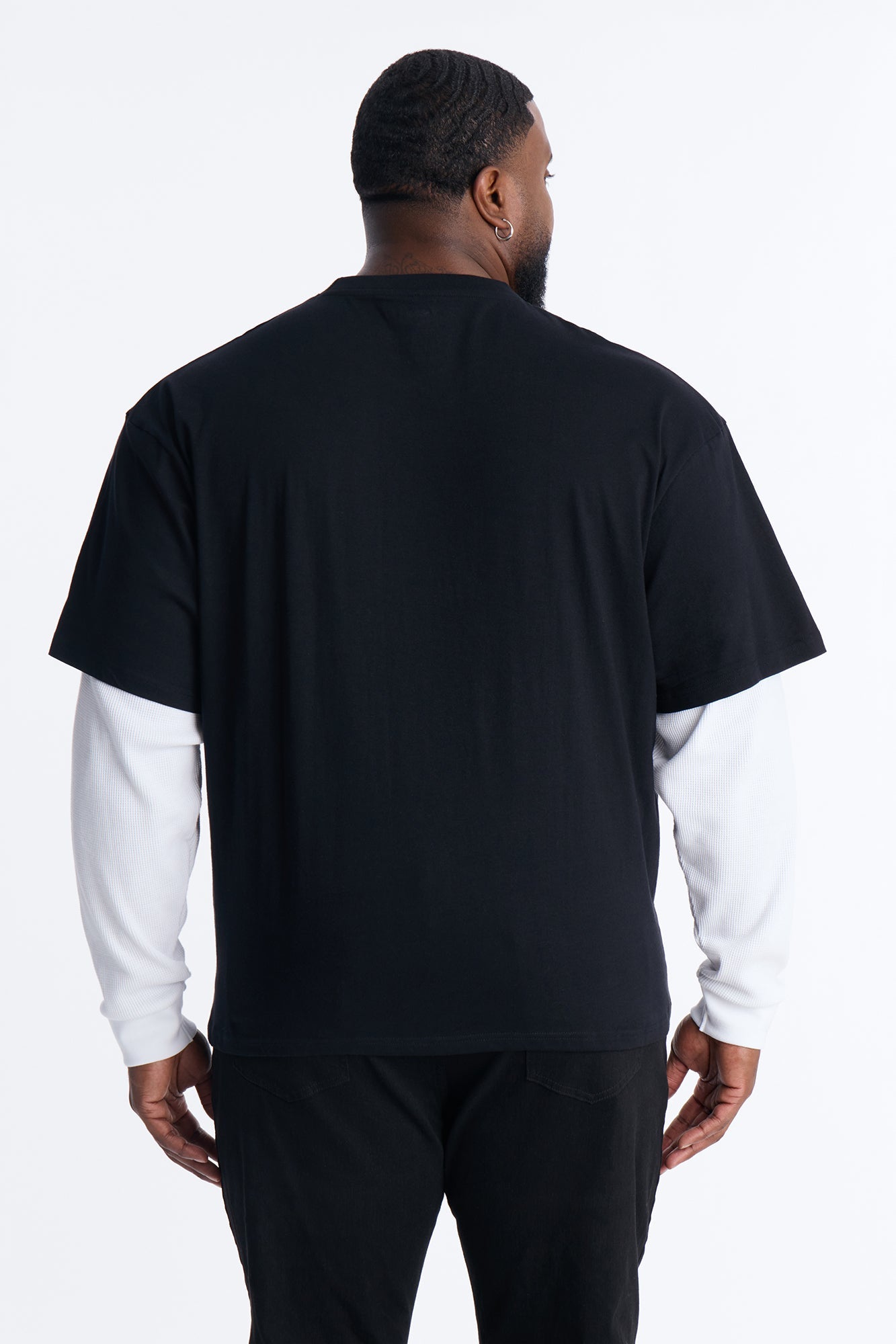 Twofer Kingdom Of Heaven Long Sleeve Tee - Black