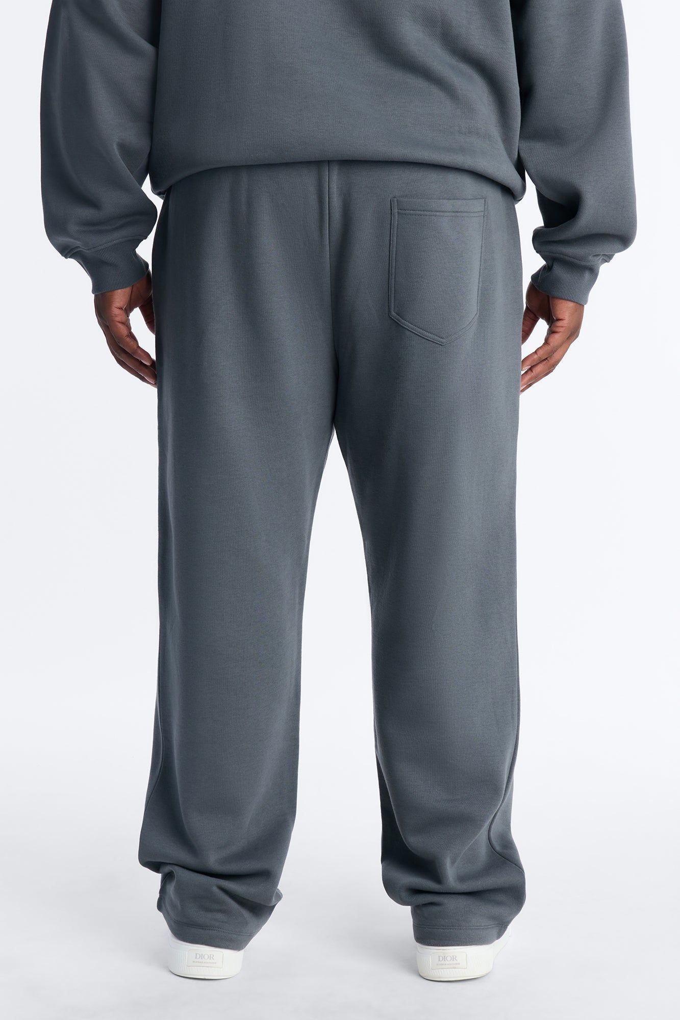 Blessed Rhinestone Pearl Sweatpants - Charcoal