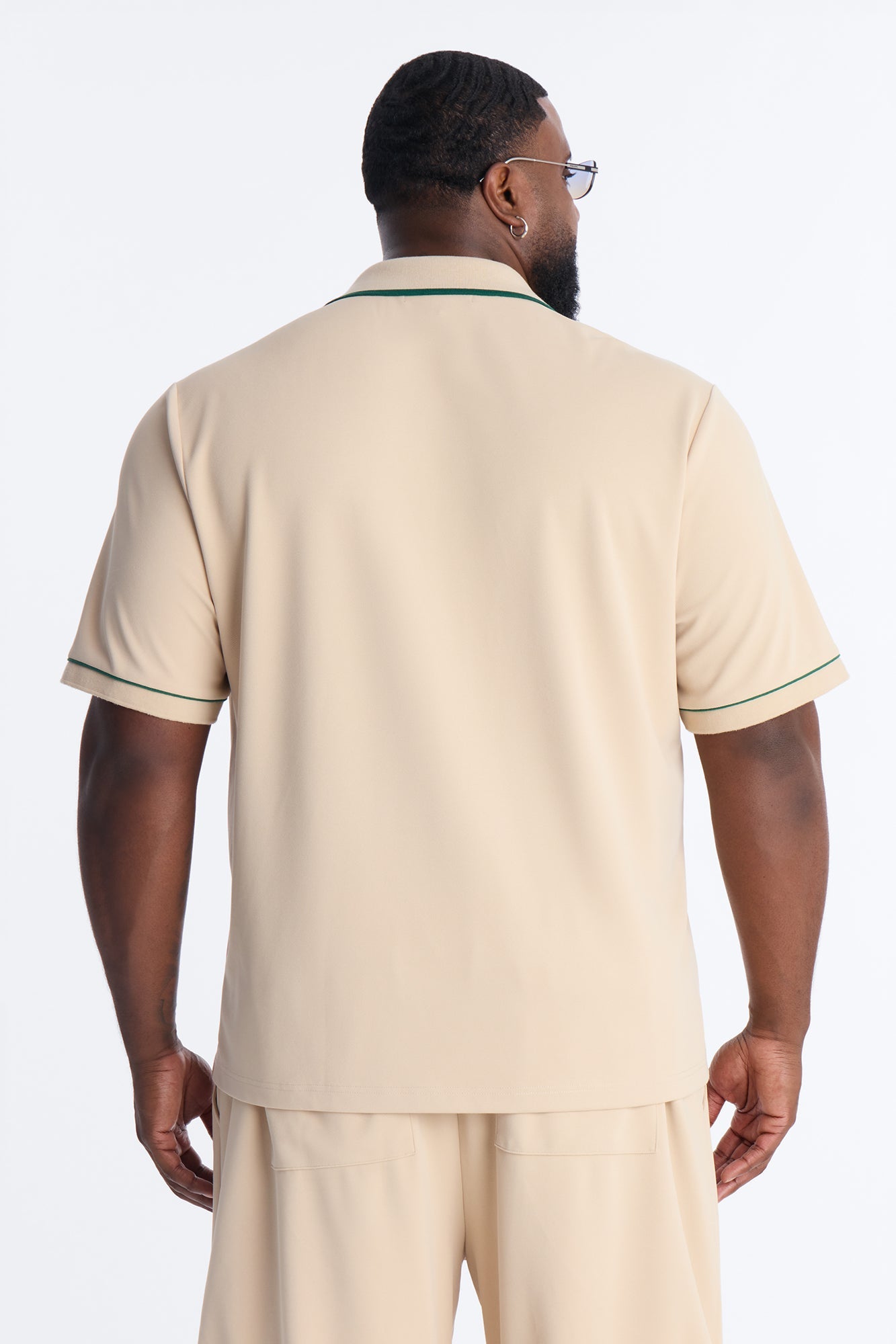 Noir Cuban Collar Shirt - Cream