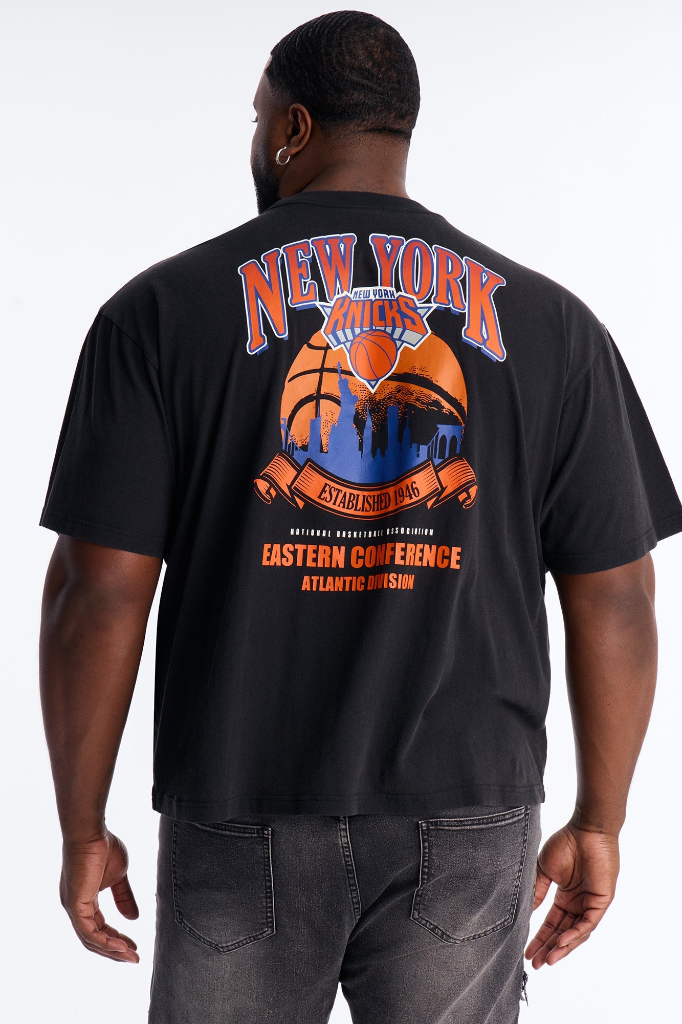 Knicks For The City Short Sleeve Tee - Black Wash