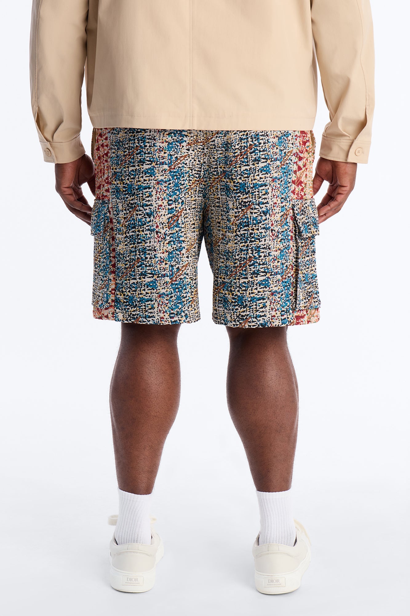 Baggy Nomadic Tapestry Cargo Short - Multi Color