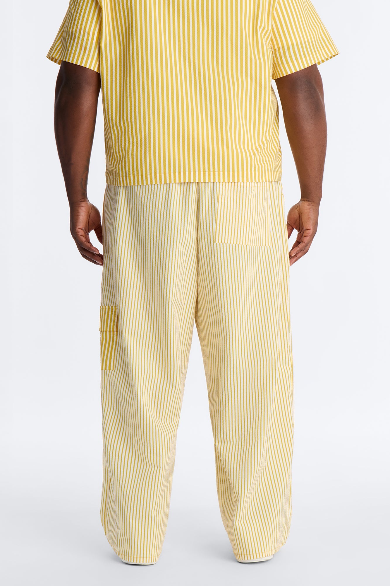 Straight Passion Stripe Seersucker Pant - Yellow