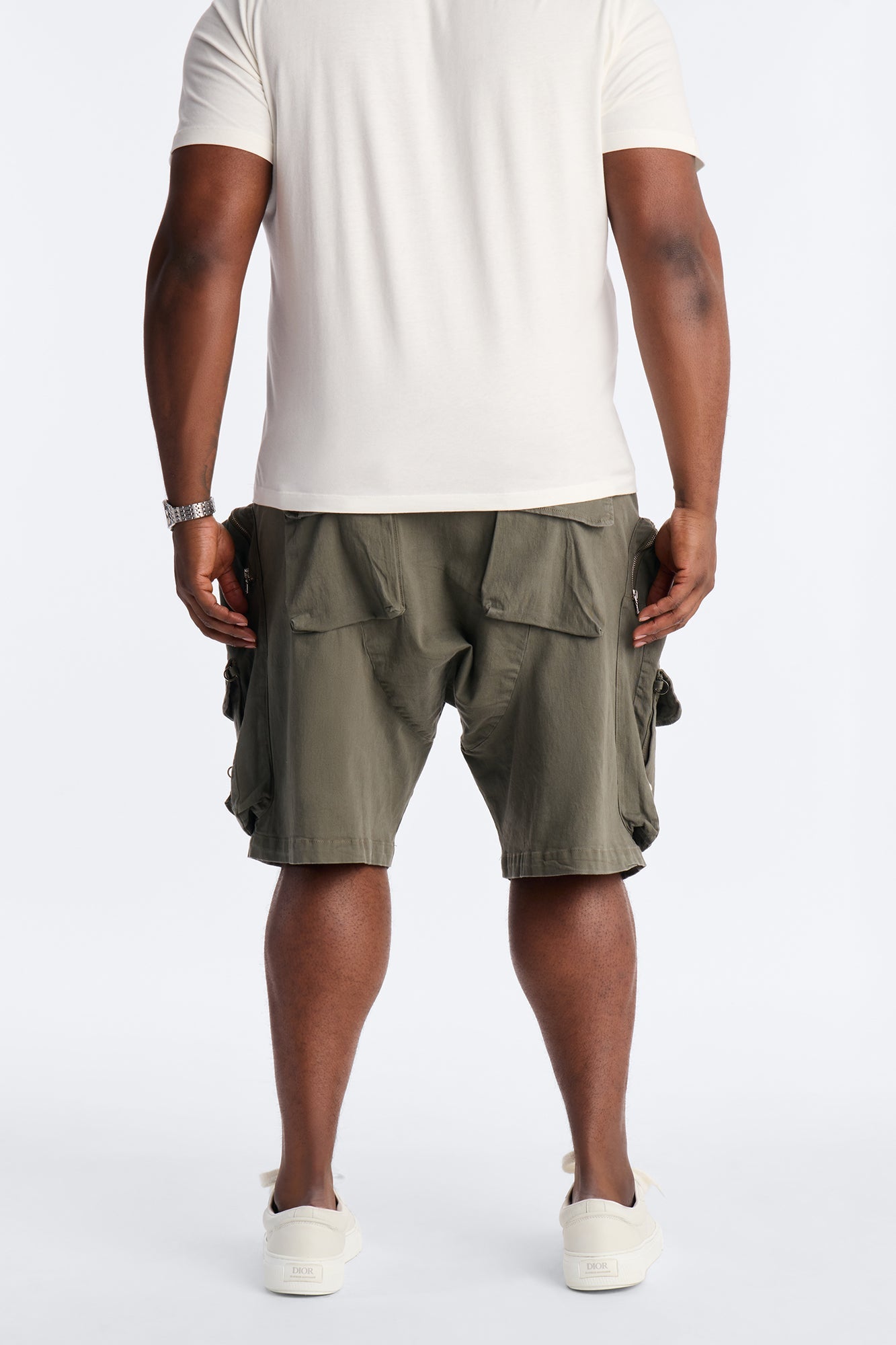 Oversized Maxed Out Utility Pocket Short - Olive