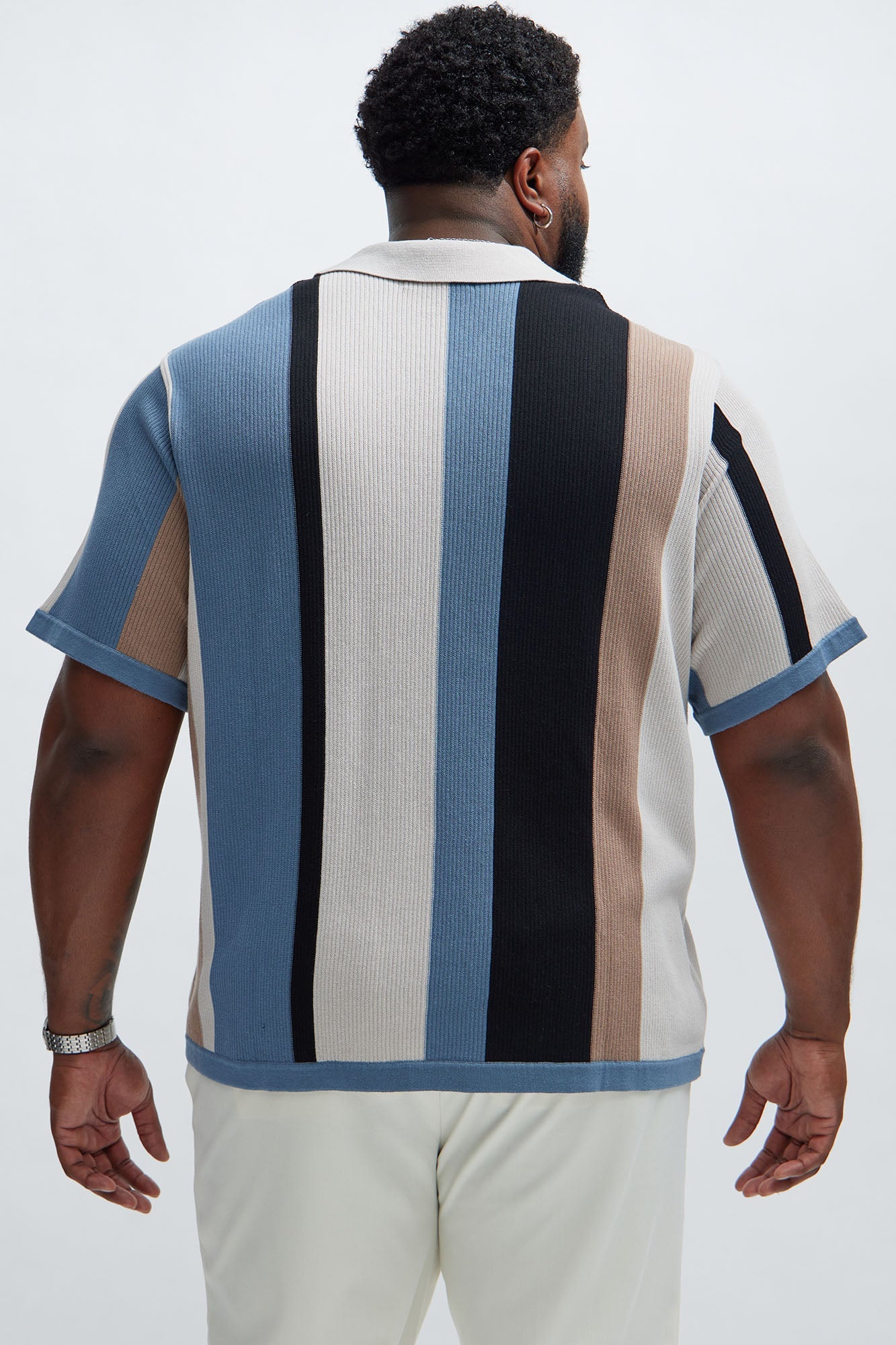 Kirk Knit Short Sleeve Polo - Taupe/combo