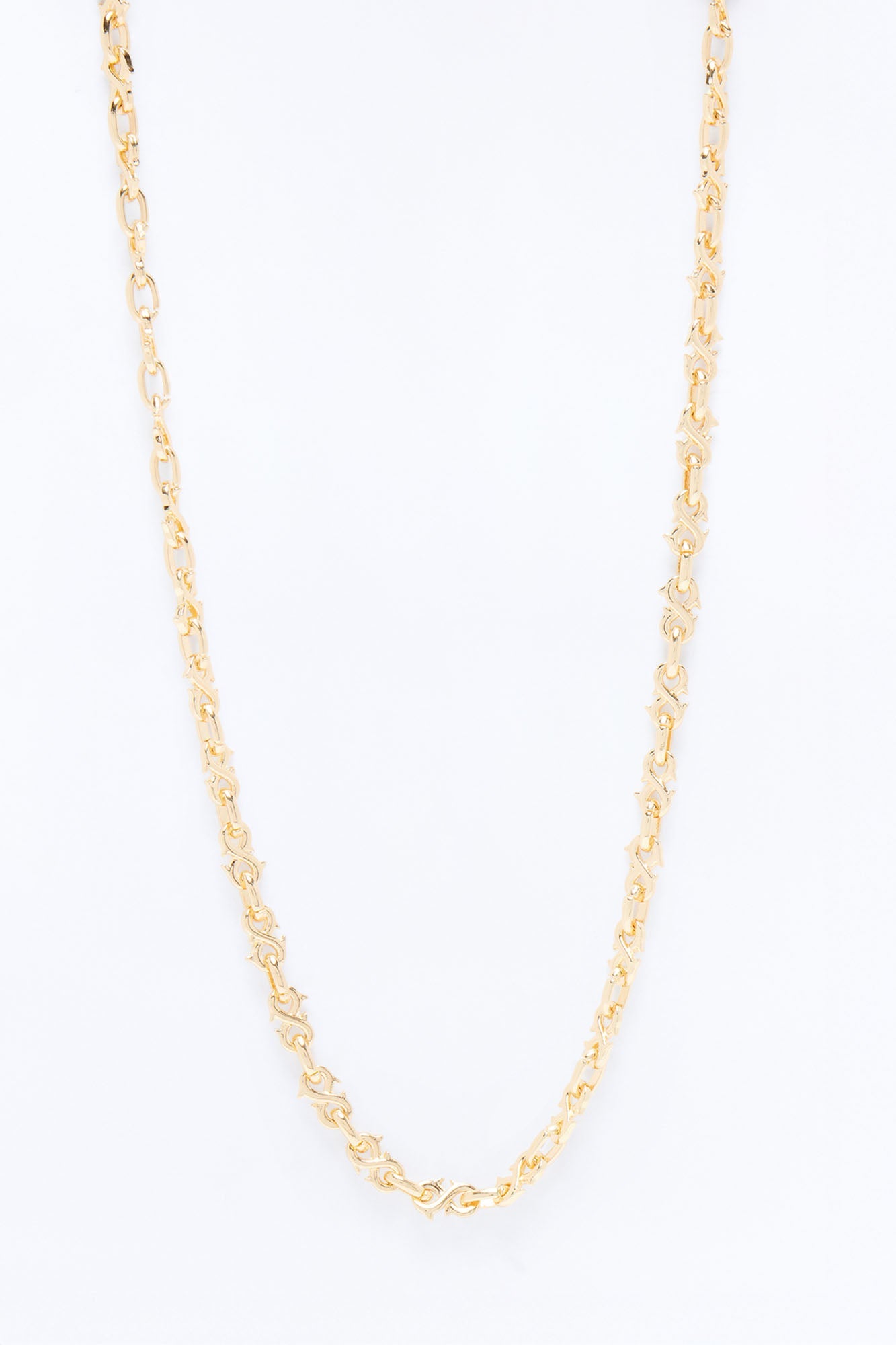 Forever Thorned Links Necklace - Gold