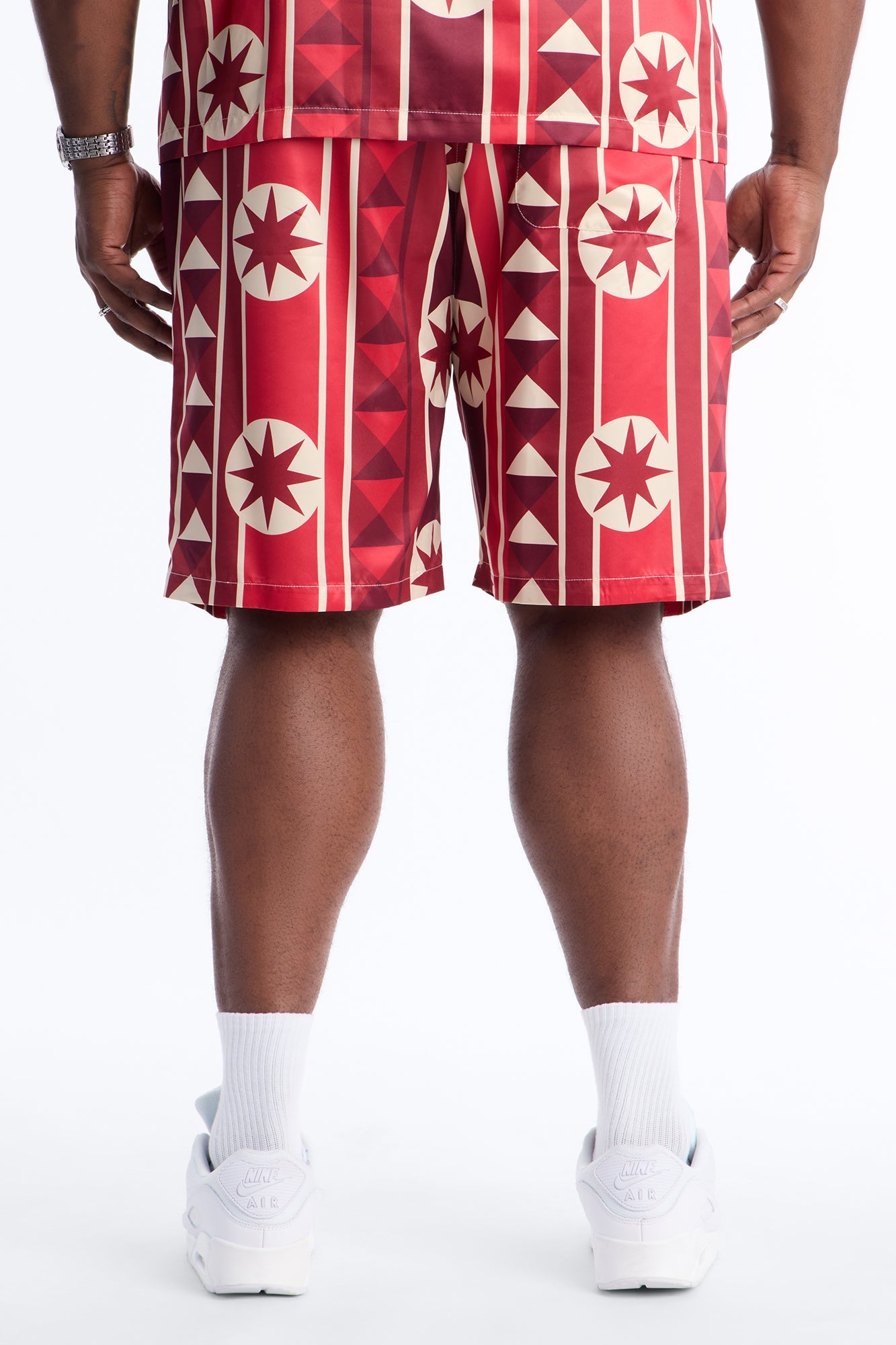 Toscana Geo Relaxed Short - Red