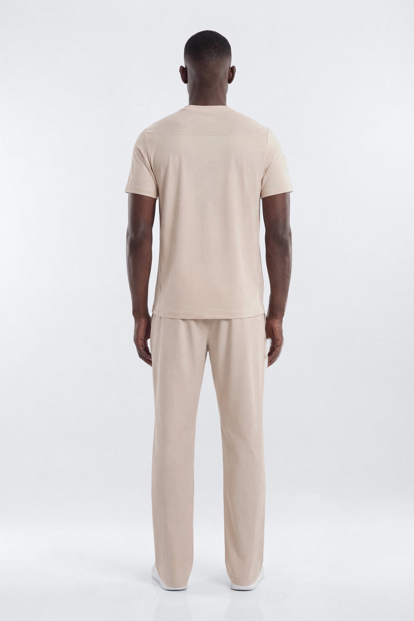 HexTech™ Crew Neck Active Top - Oat Milk