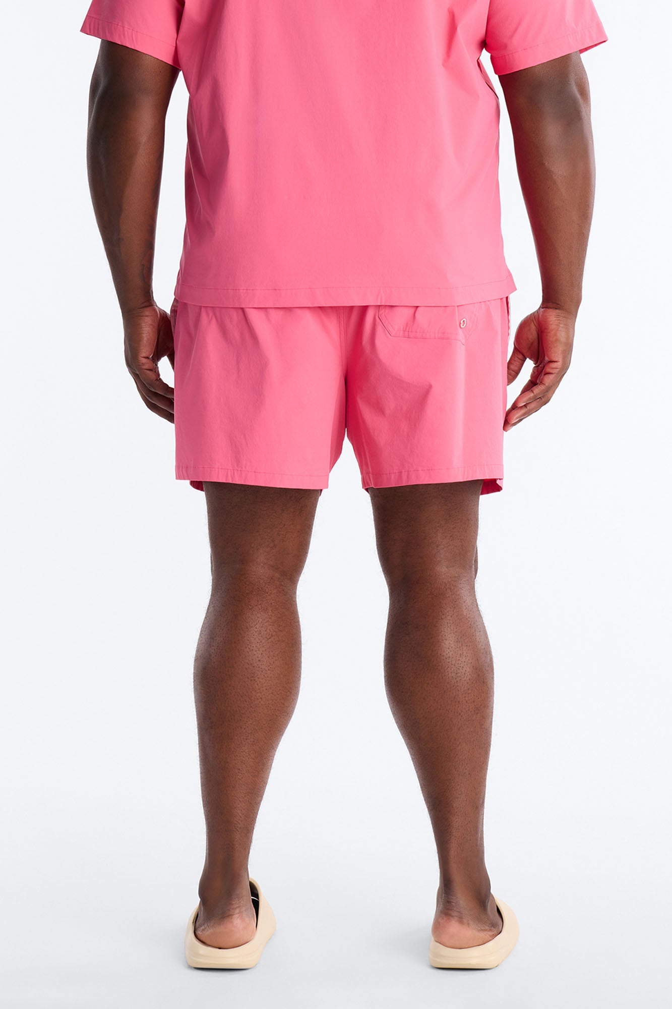 Montez Stretch Swim Trunk 6″ - Hot Pink