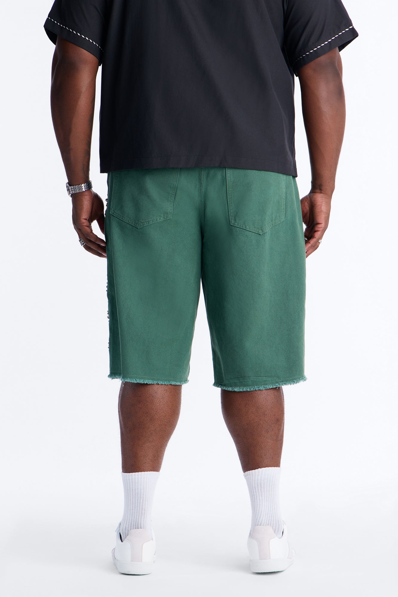 Aspiring Artist Embellished Short - Olive