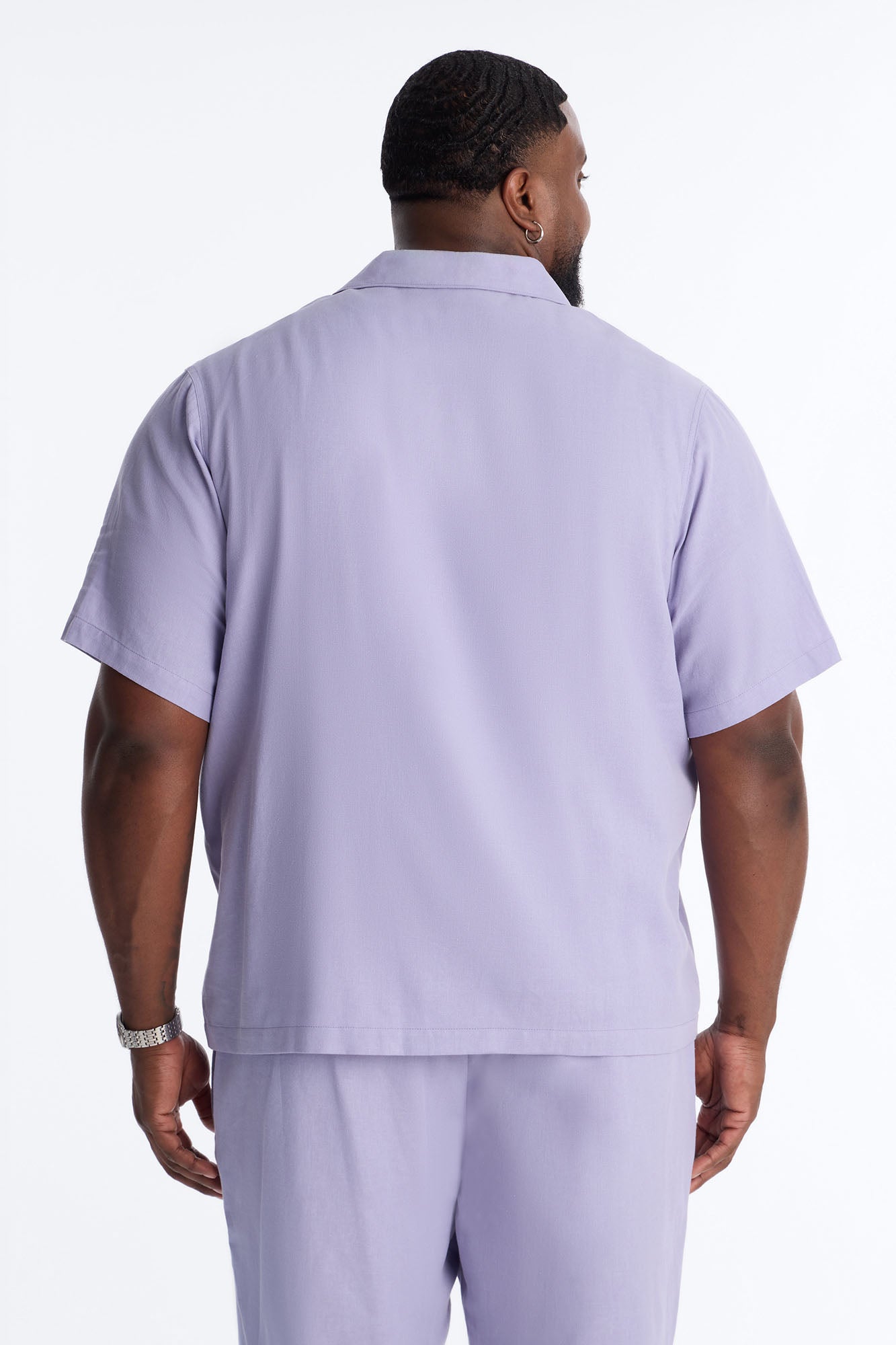 Bahamas Linen Shirt - Lavender