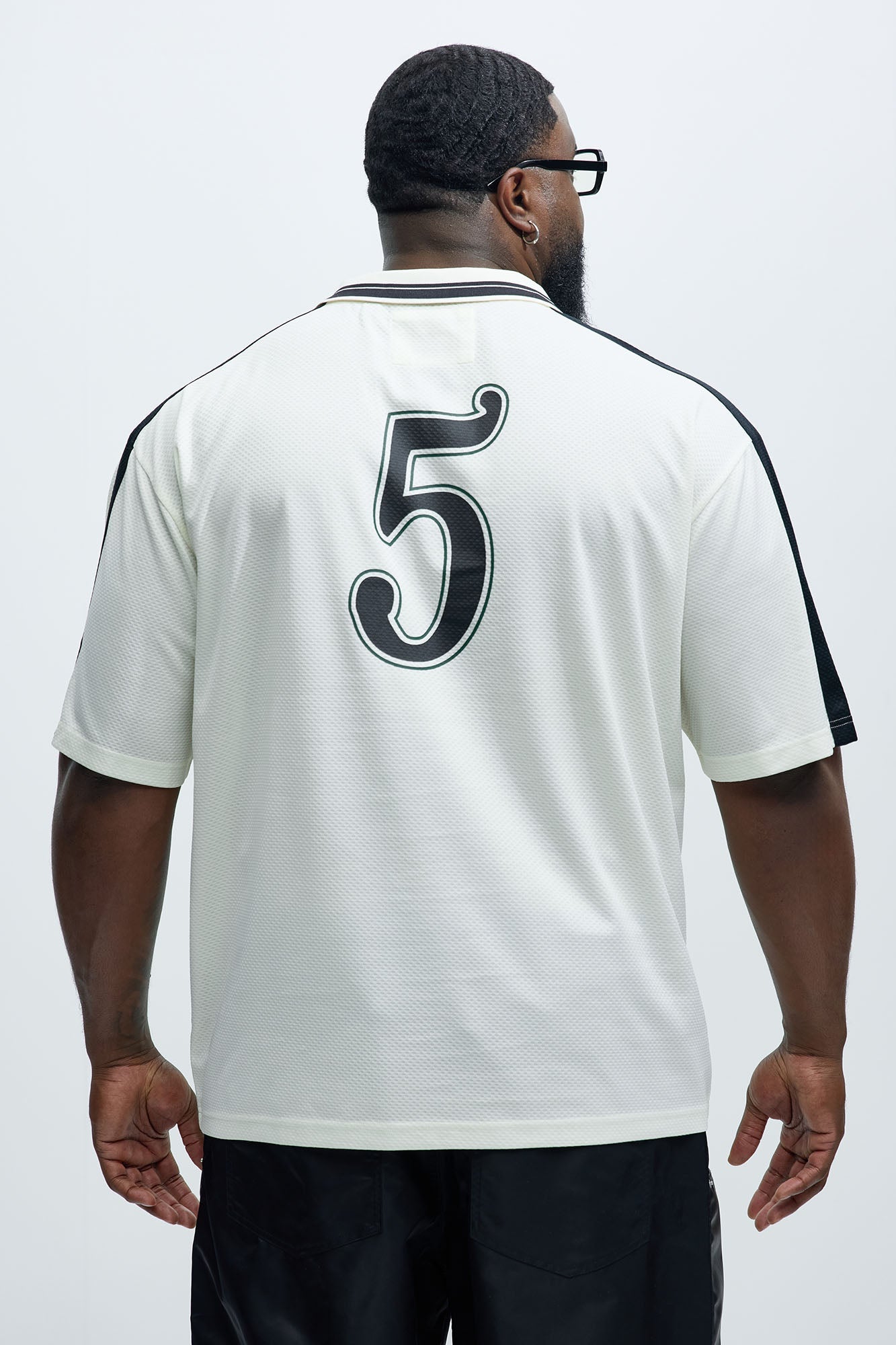 Saints Social Johnny Collar Soccer Jersey - Off White