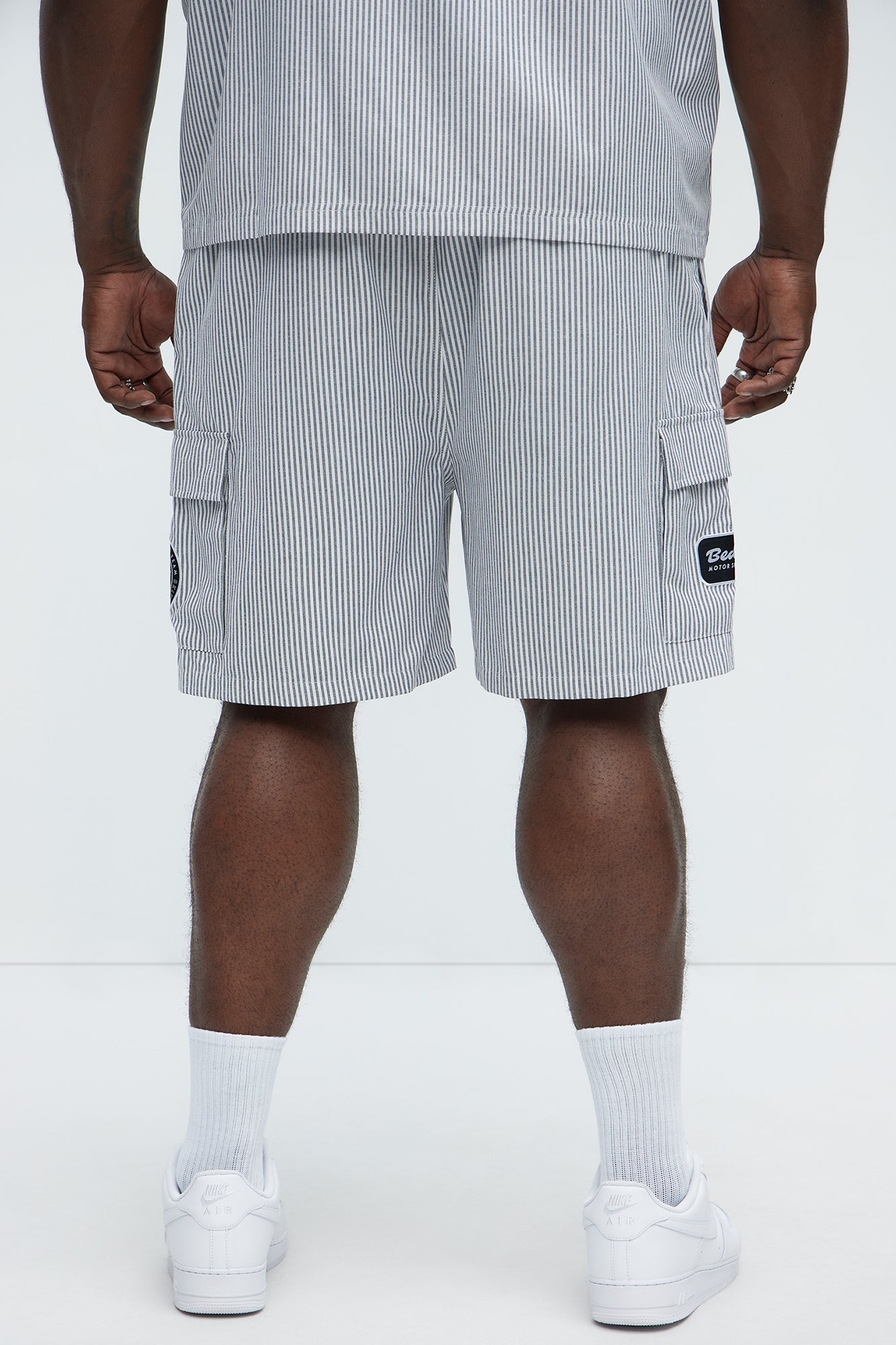 Bedstuy Patch Relaxed Shorts - Black/White
