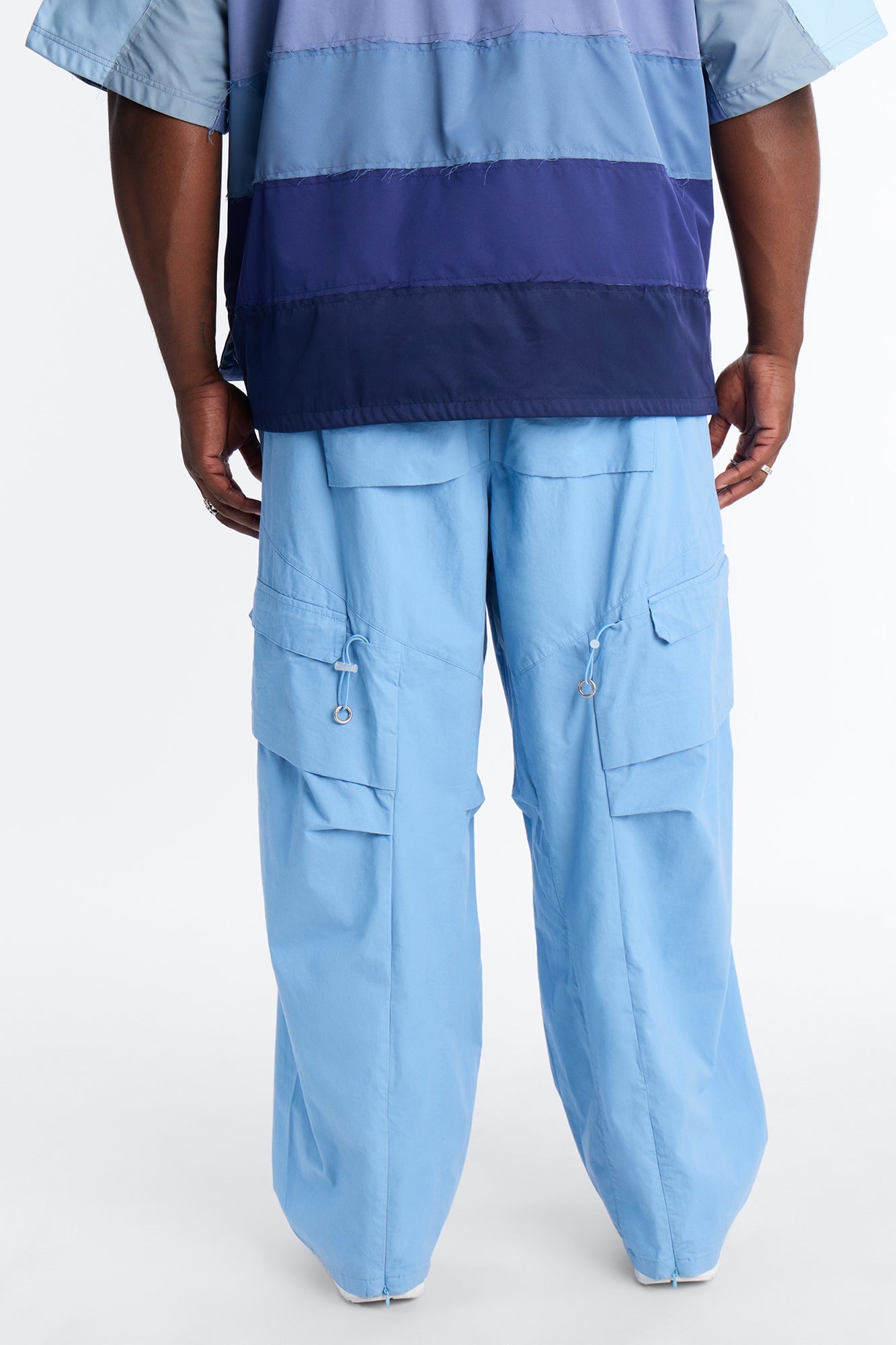 Barrel Accordion Pant - Blue