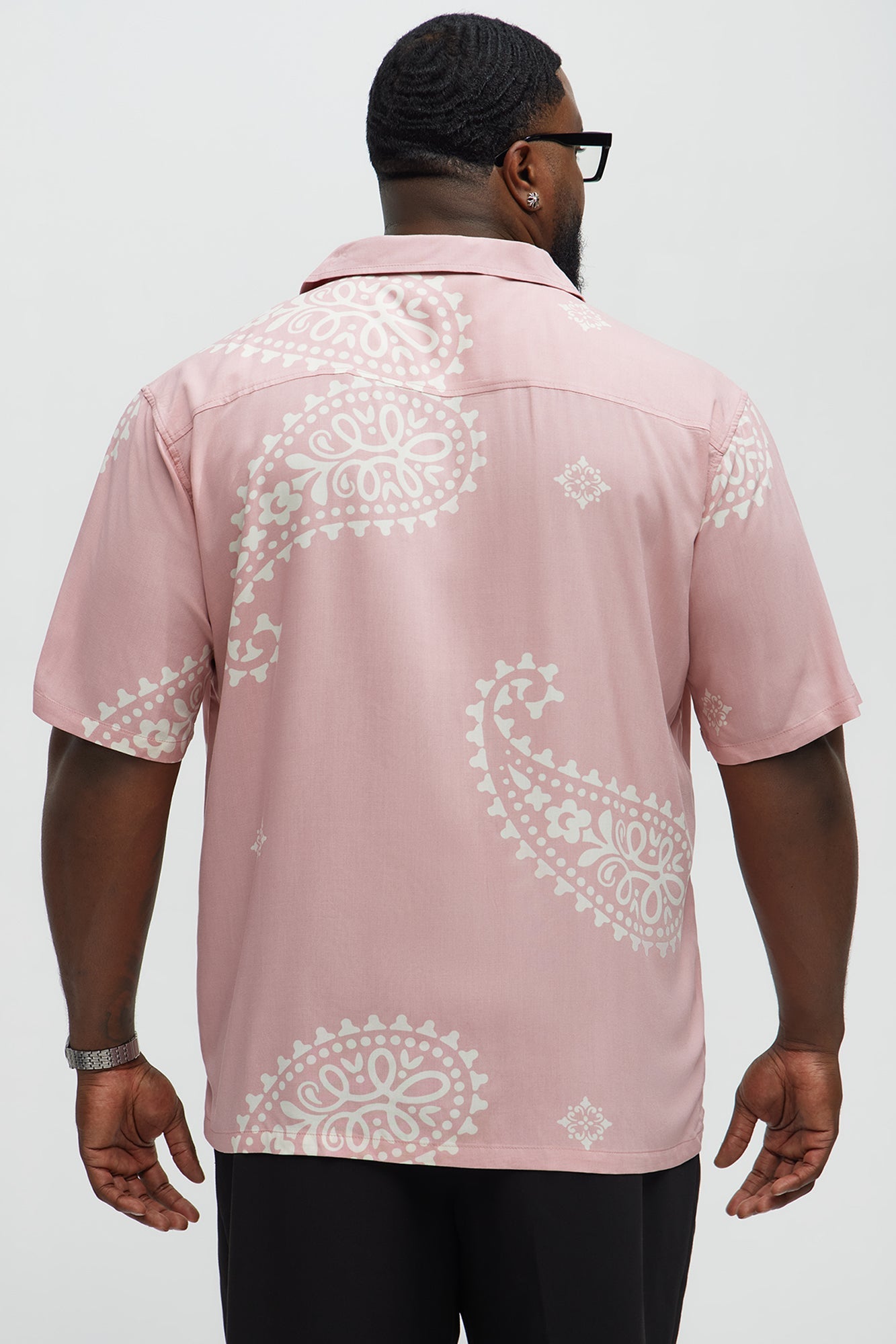 Paisley Rayon Shirt - Pink