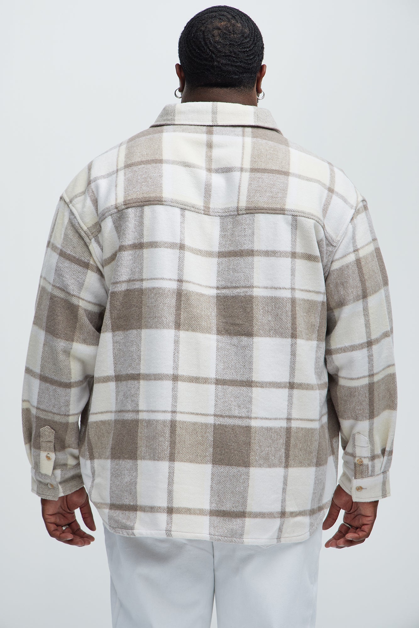 Wanted Plaid Shacket - Cream