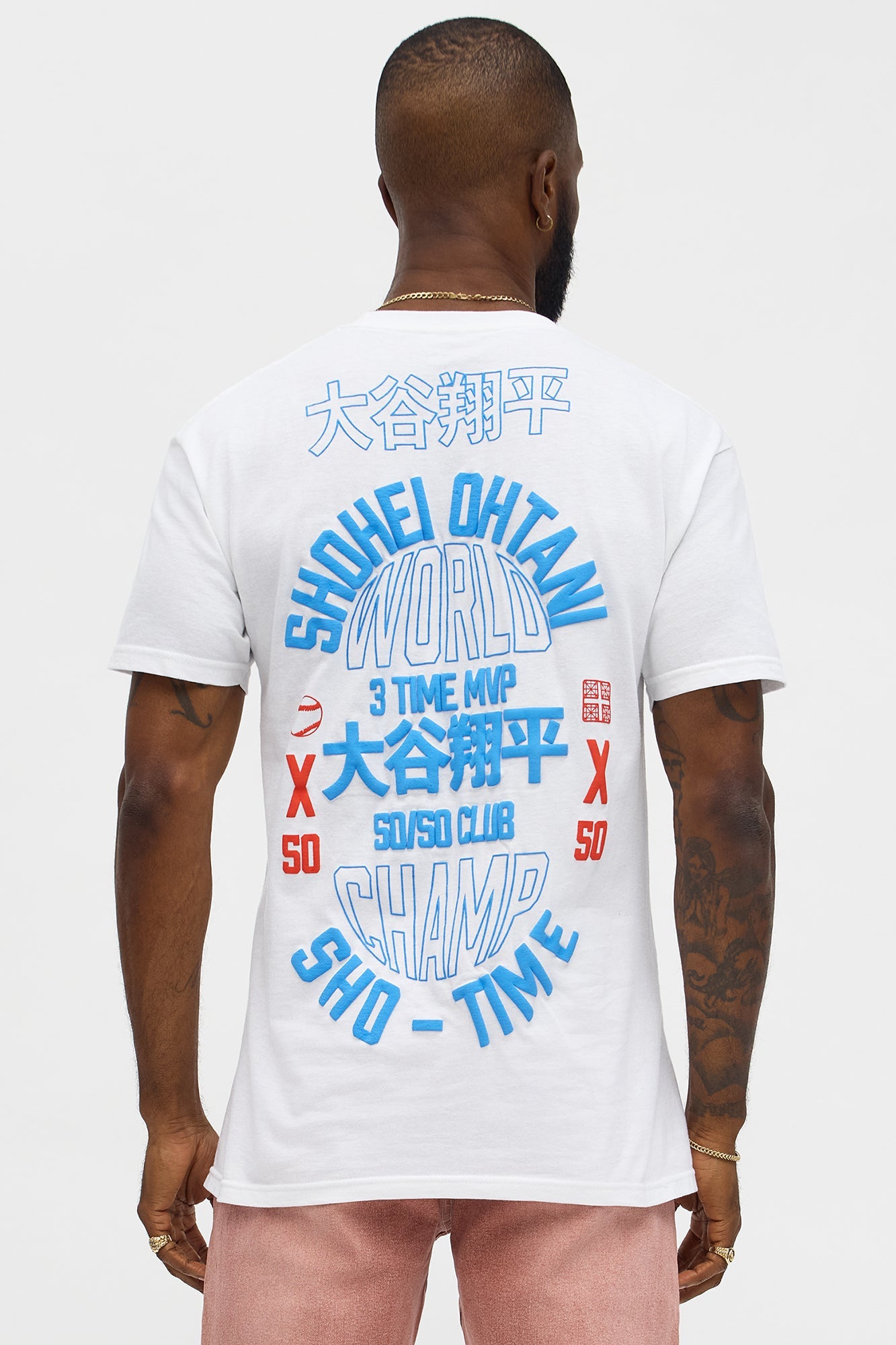 Shohei Ohtani Sho Time Short Sleeve Tee - White
