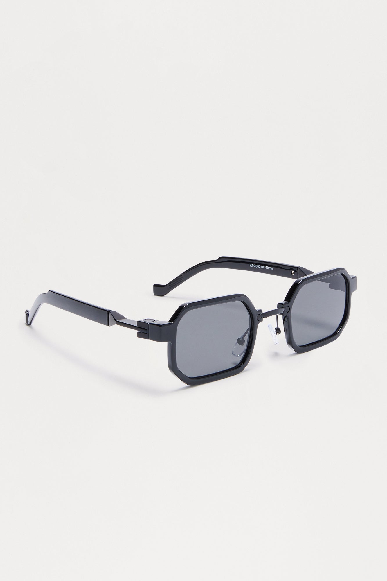 Illusion Square Frame Color Lens Sunglasses - Black