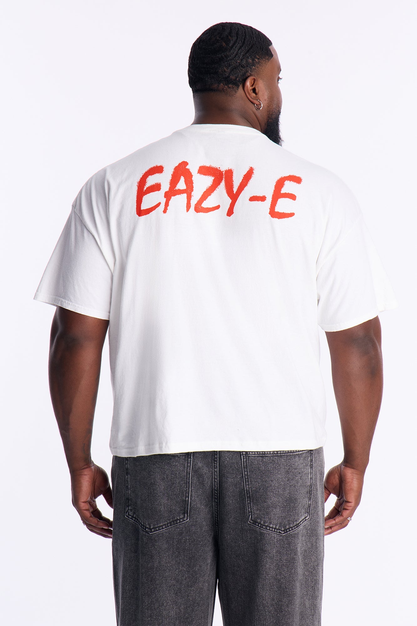 Eazy E Cruisin Boxy Short Sleeve Tee - White