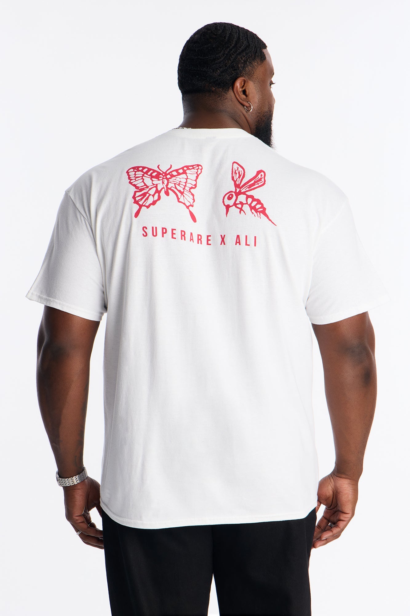 Muhammad Ali The Man The Fighter Short Sleeve Tee - White