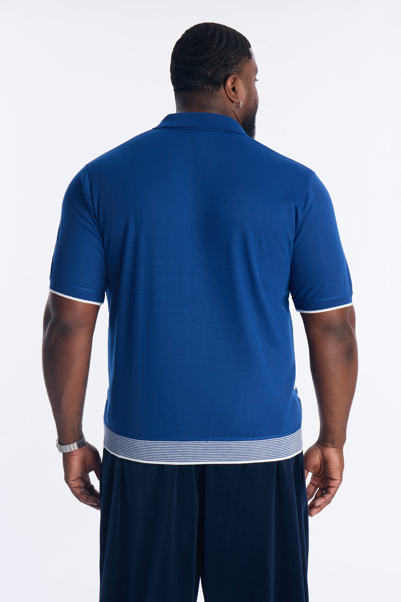 Casa Stripe Button Up - Blue/combo