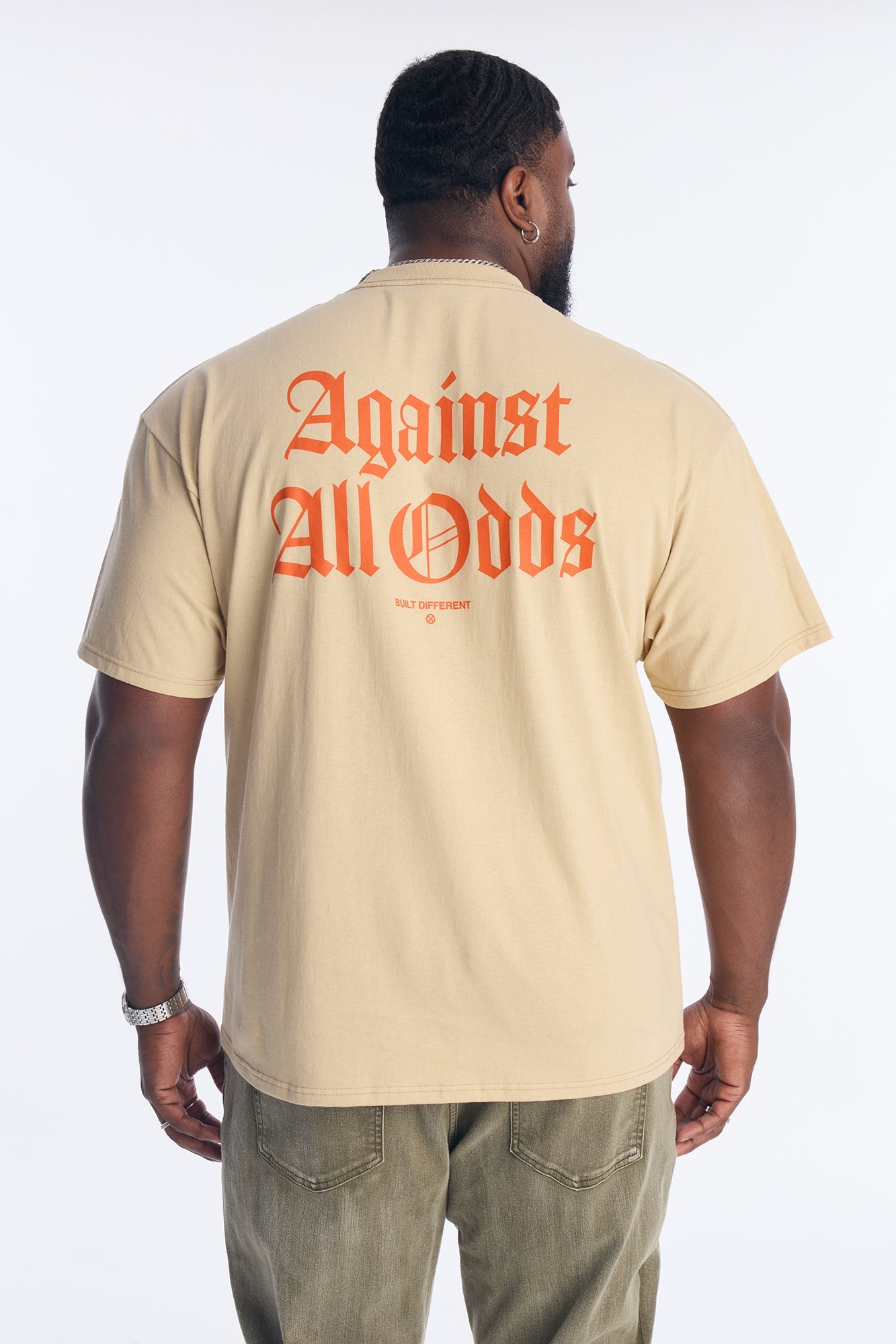Built Against All Odds Short Sleeve Tee - Tan