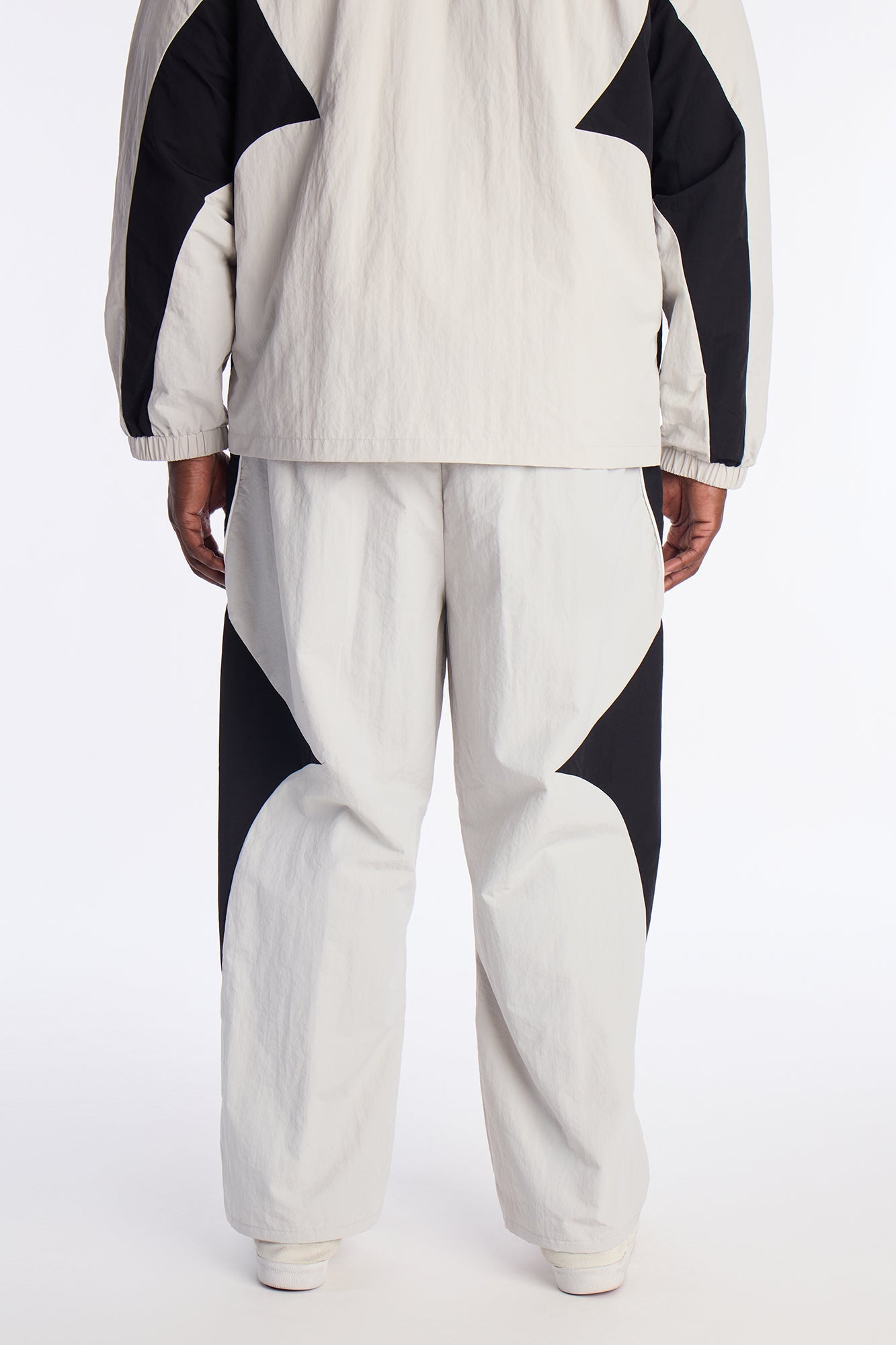 Straight Aura Coded Track Pant - Silver