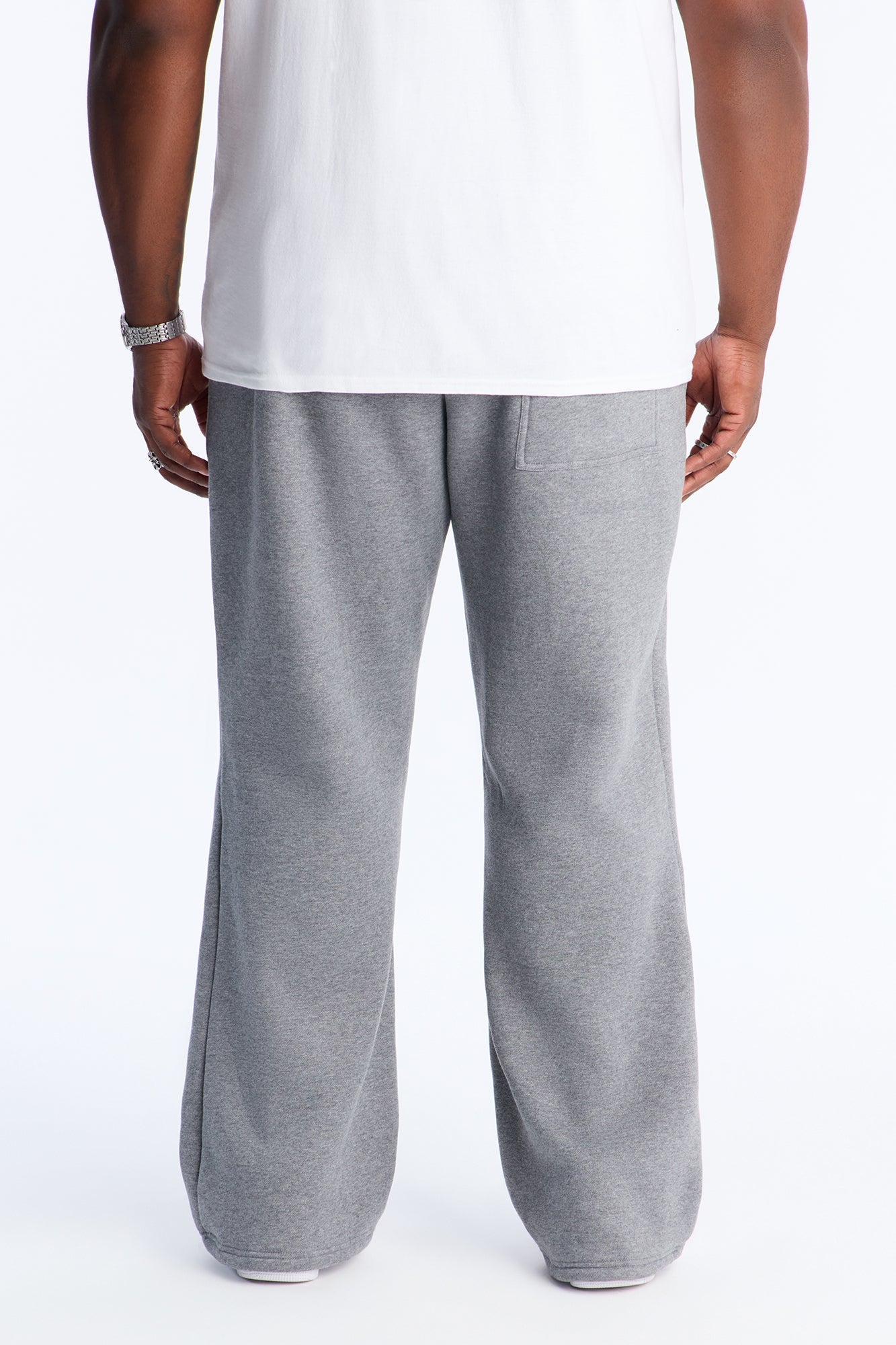 Star Slim Flare Sweatpants - Grey