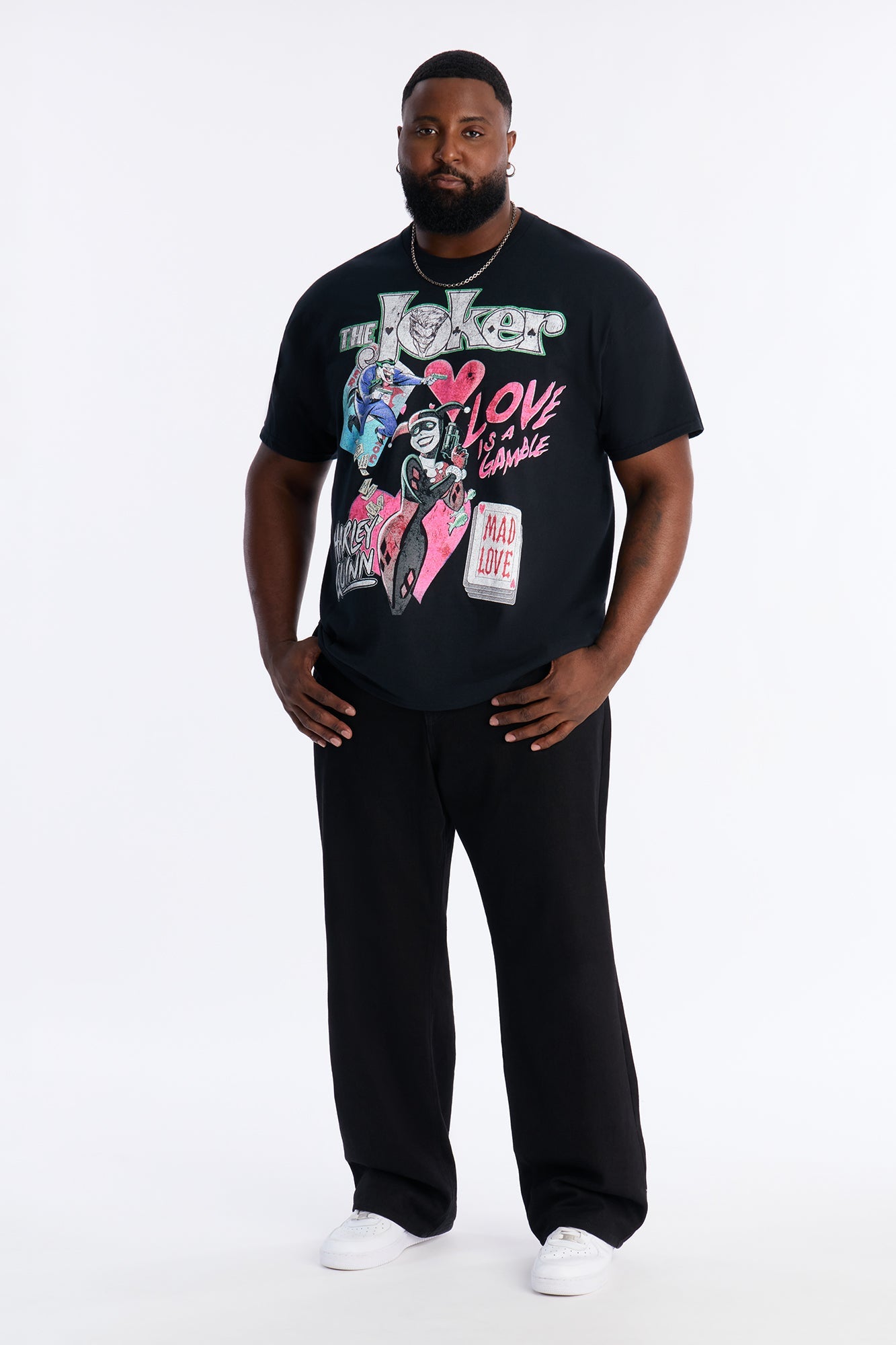 The Joker And Harley Mad Love Short Sleeve Tee - Black