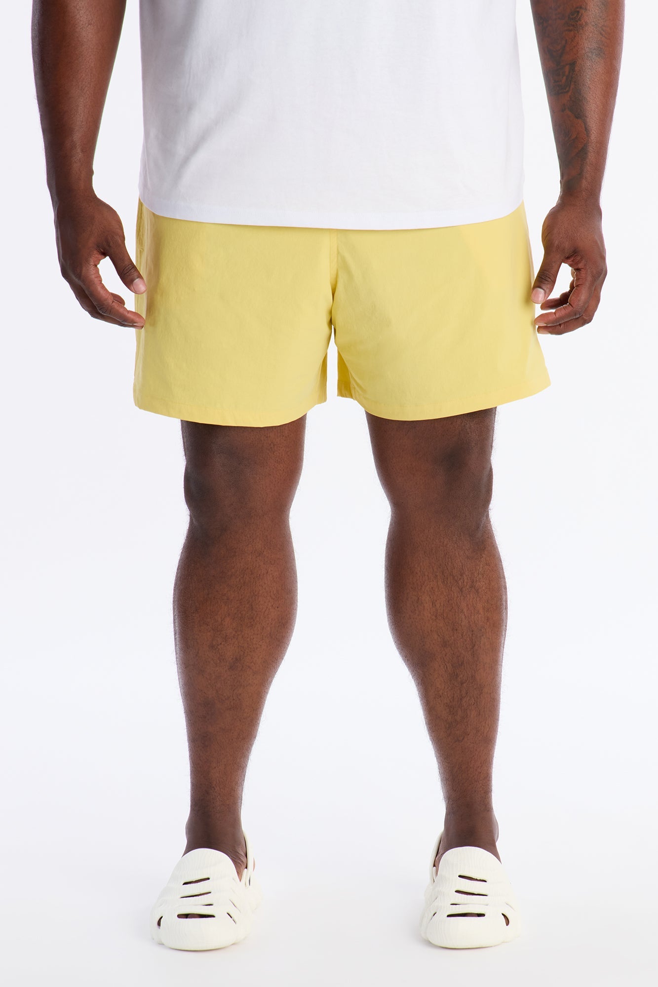 Montez Stretch Swim Trunk 6″ - Yellow