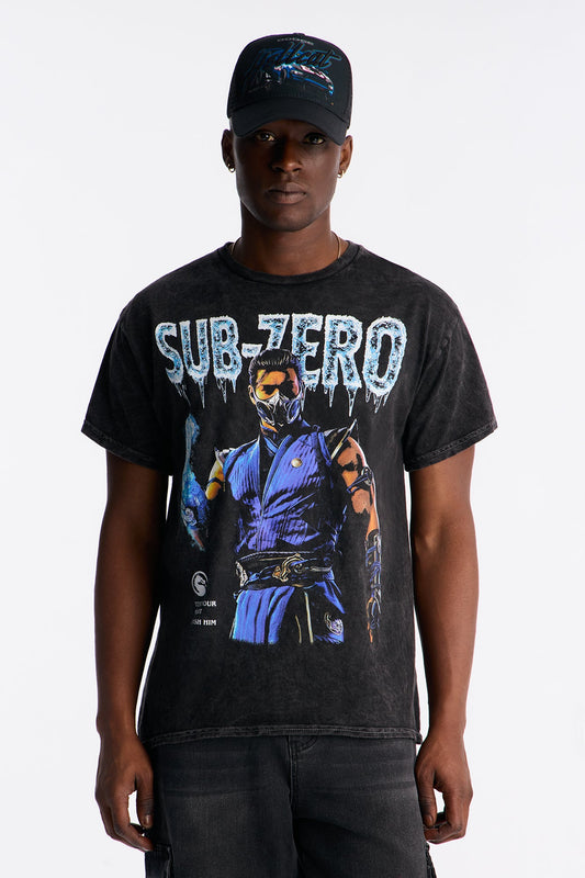 Mortal Kombat Sub Zero Flawless Victory Short Sleeve Tee - Black