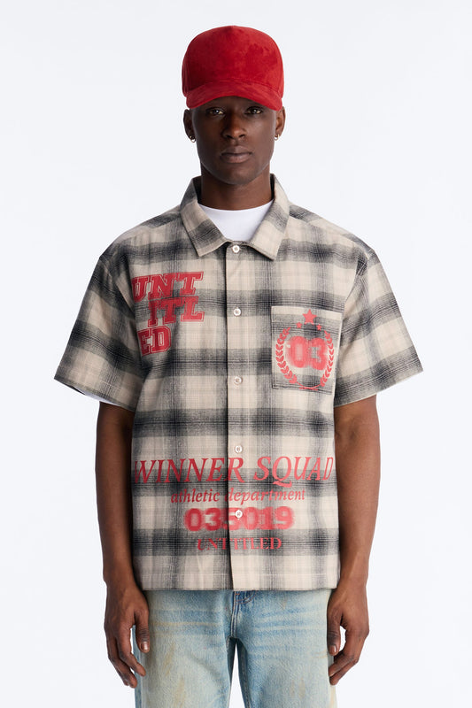 Winners Quad Button Up Shirt - Black