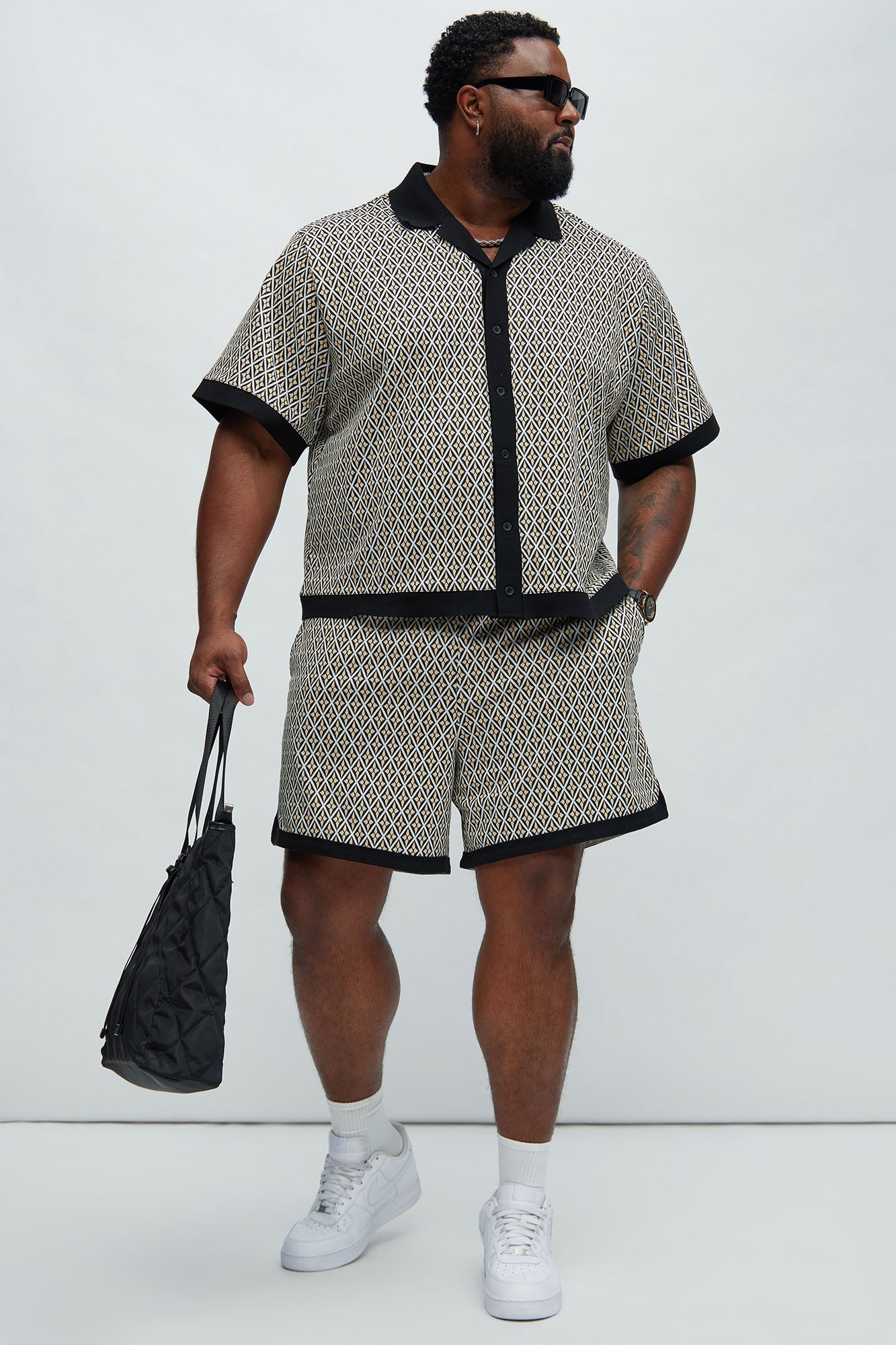 Rushmore Knit Warmup Shorts - Black/combo