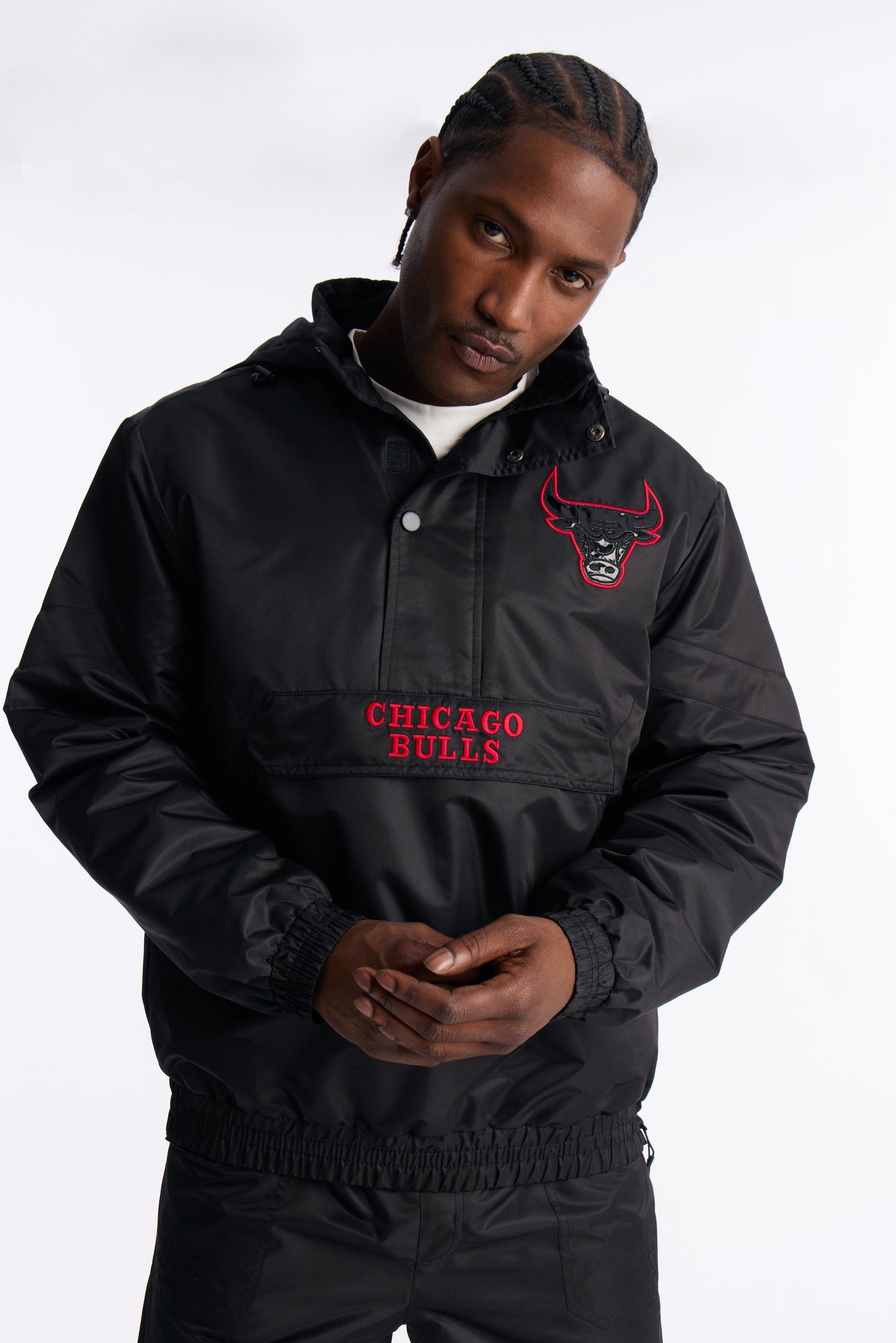 Bulls Black Out Jacket - Black