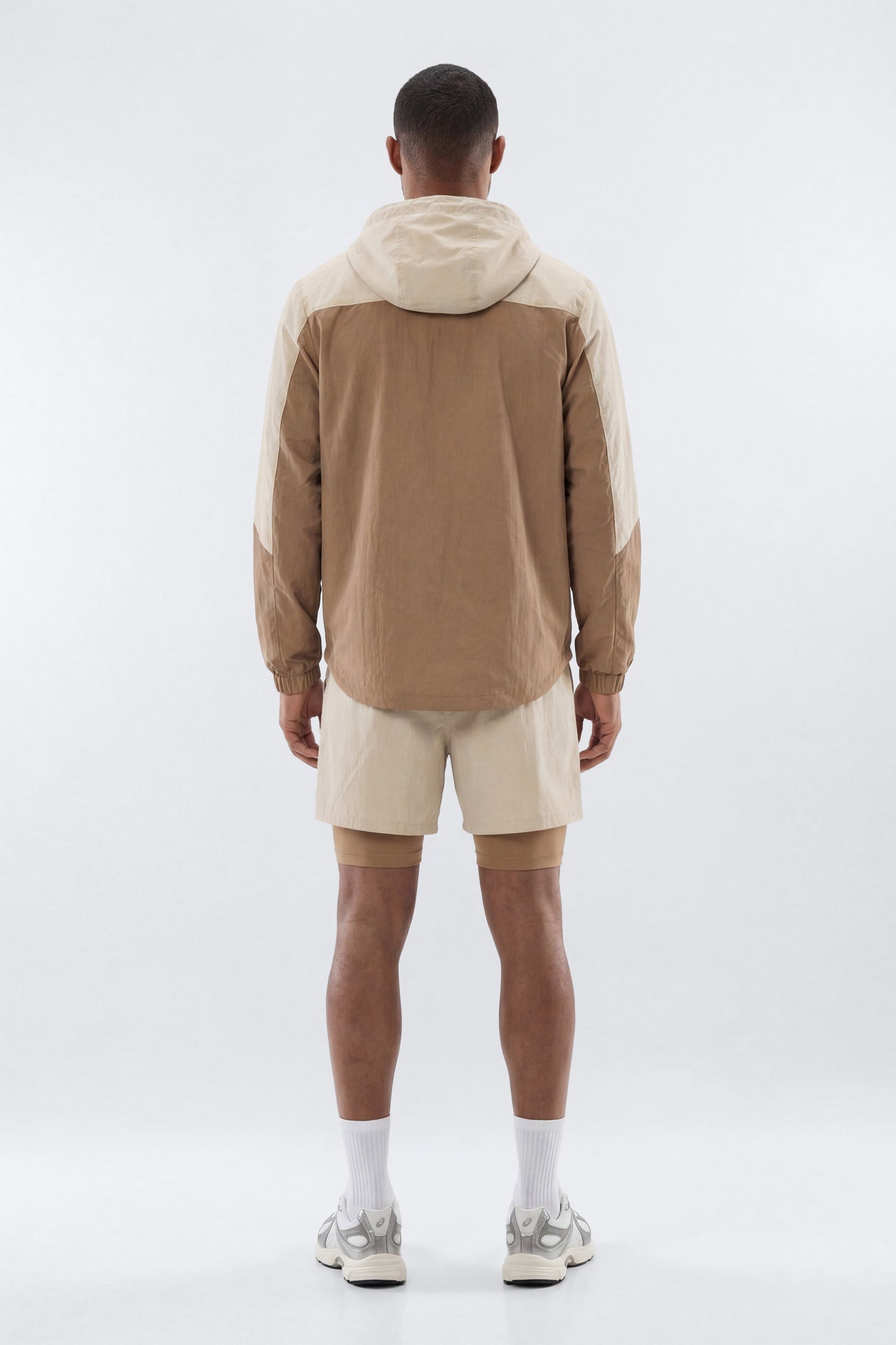 ProRipStop Hooded Half Zip Jacket - Taupe/combo