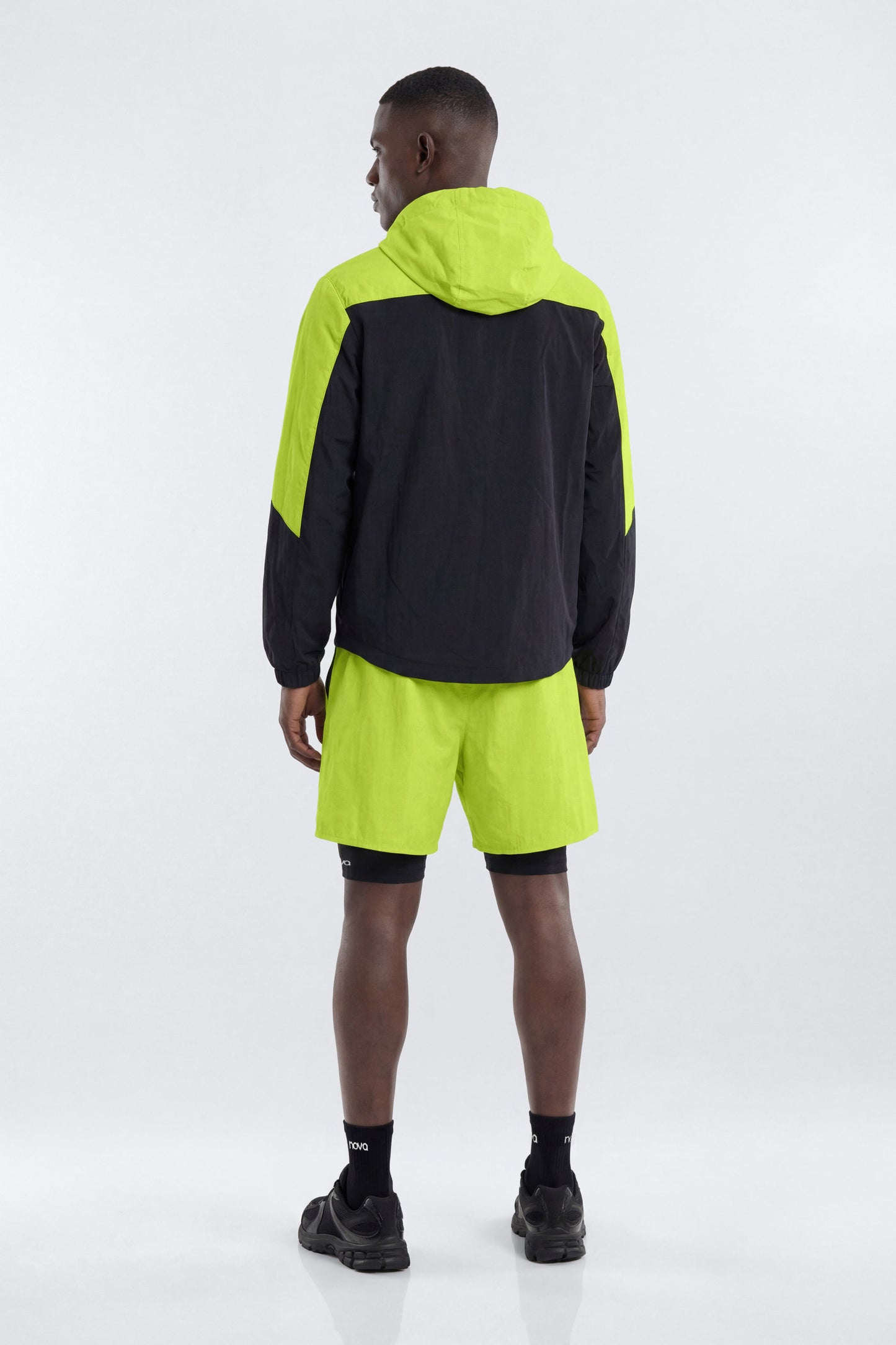 ProRipStop Hooded Half Zip Jacket - Neon Yellow