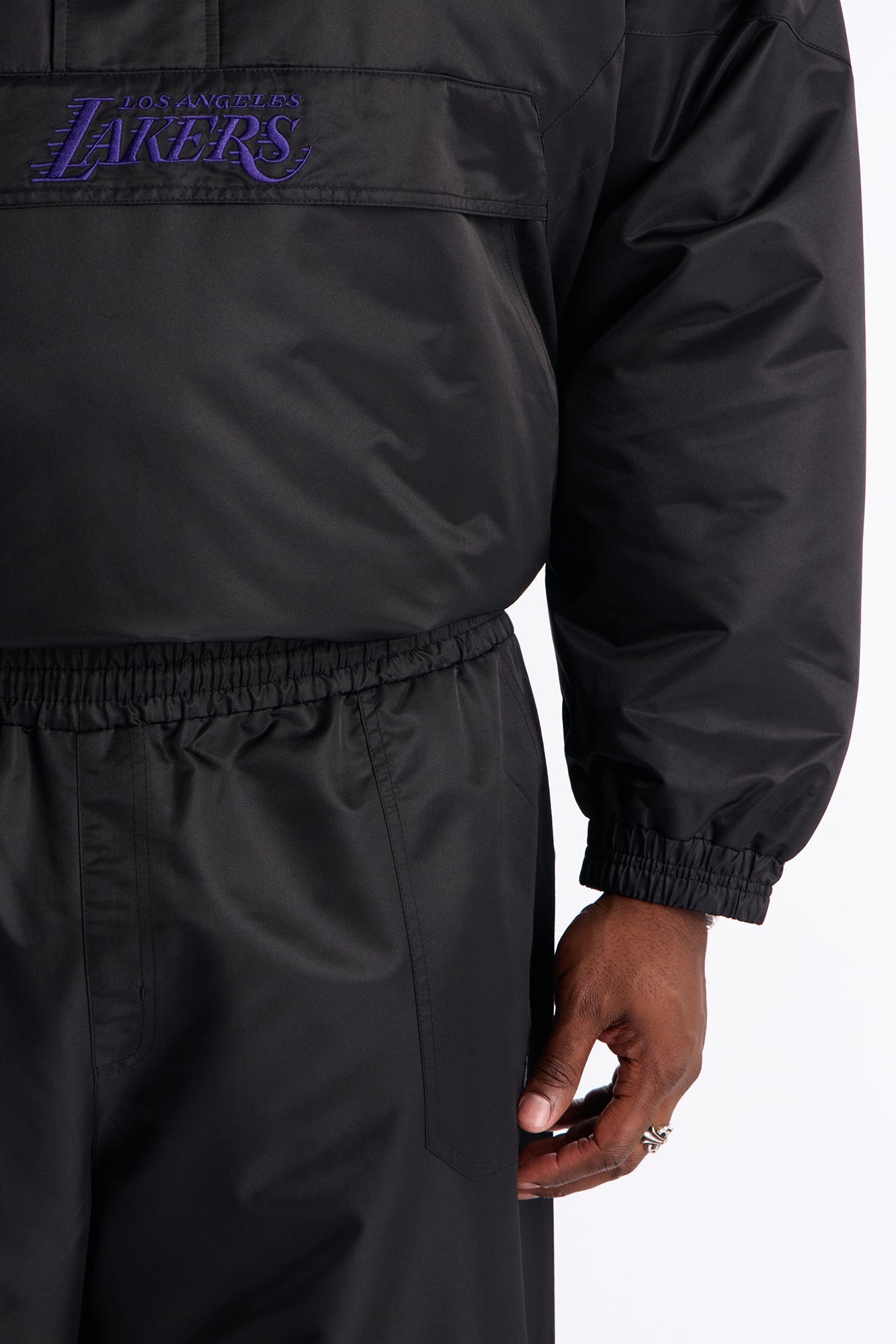 Lakers Black Out Pant - Black