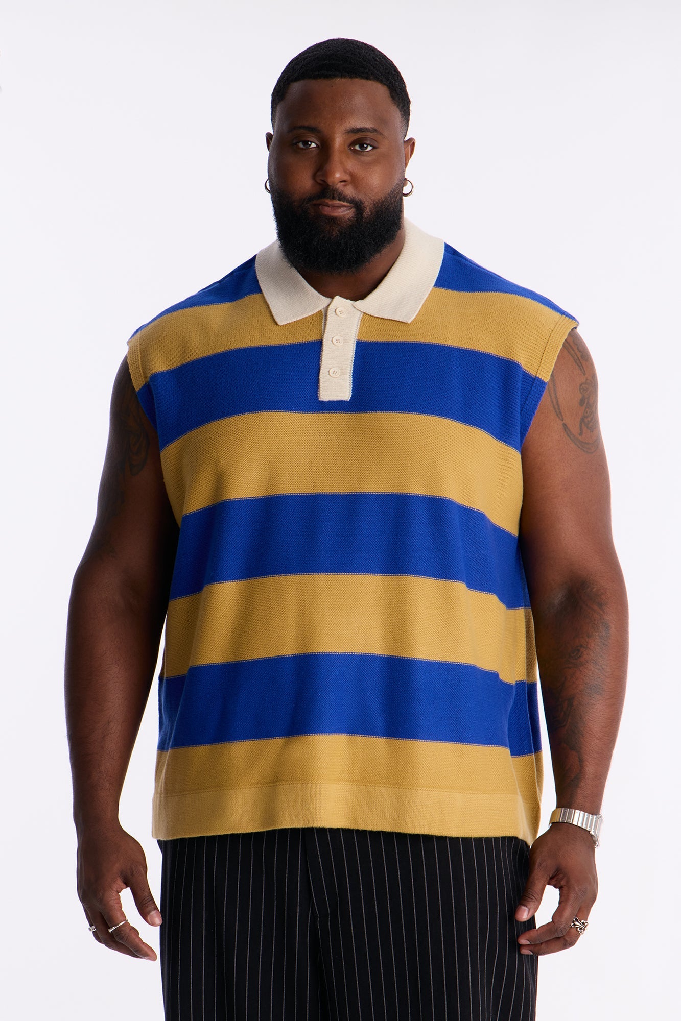 Ivy Sweater Polo - Blue