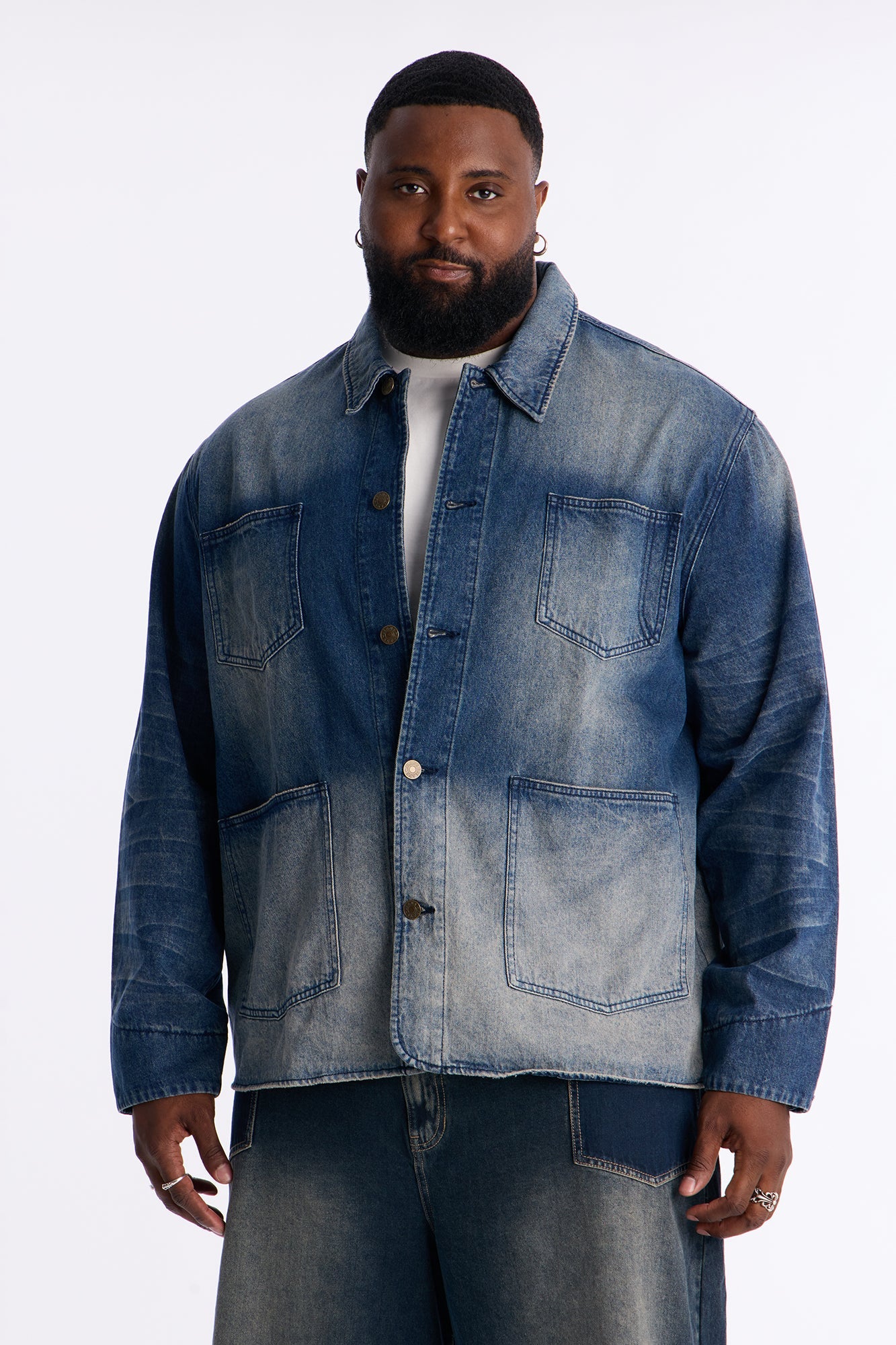 Utility Street Ops Denim Jacket - Dark Wash