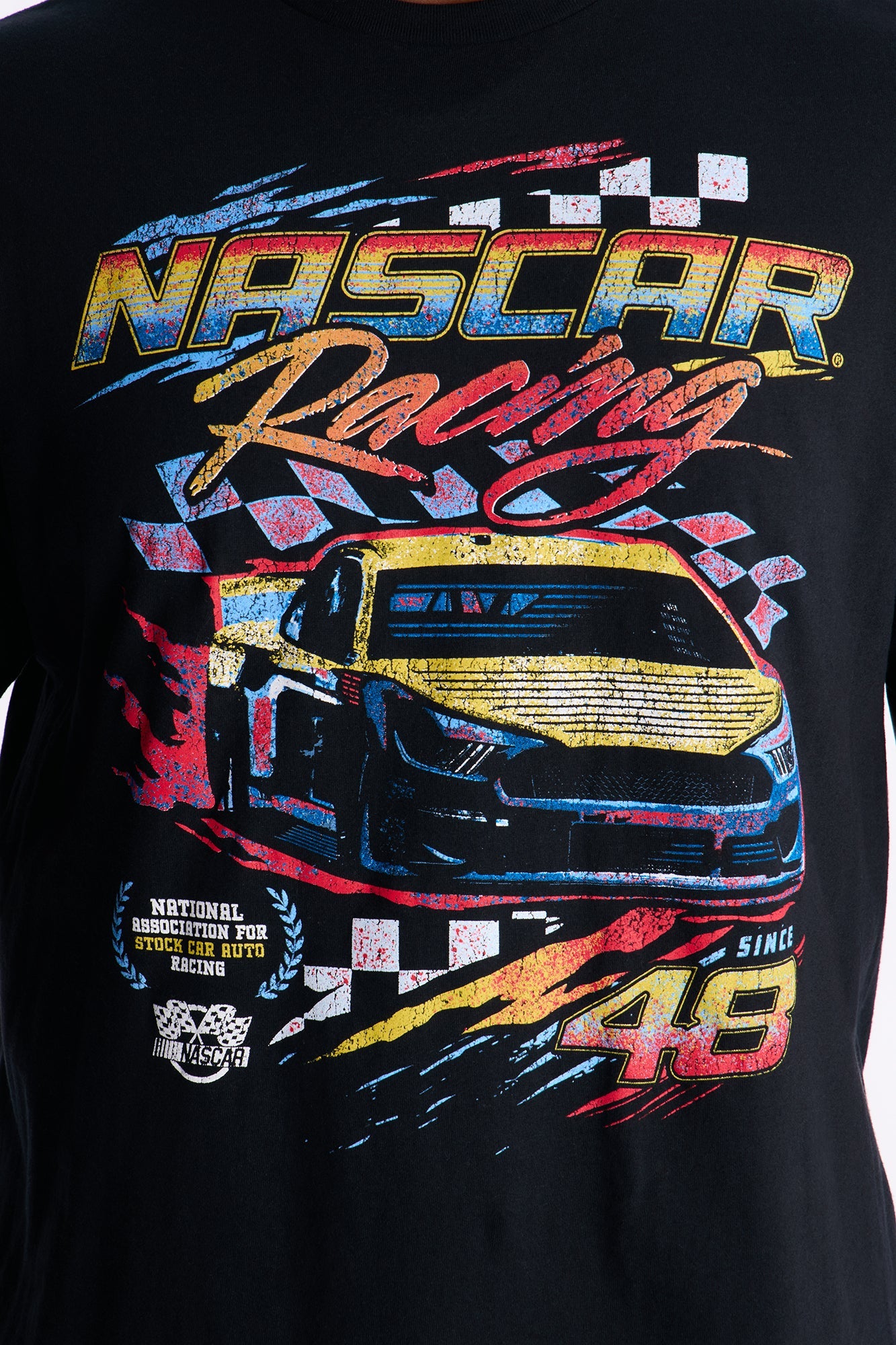 Nascar Vintage Racing Short Sleeve Tee - Black