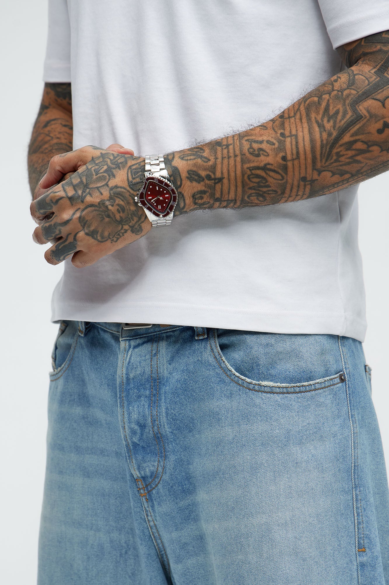 Legacy Watch - Silver/Red