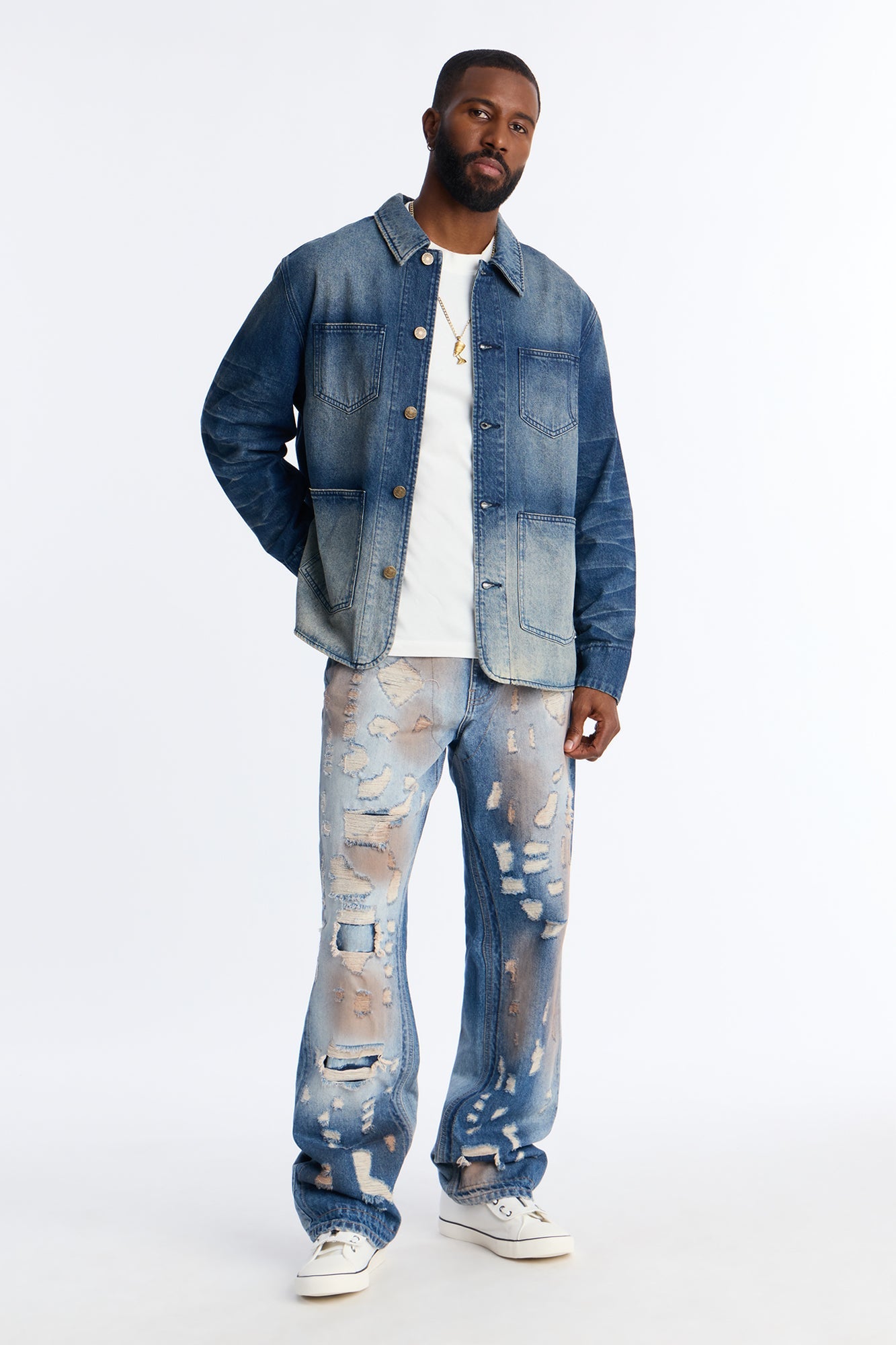 Utility Street Ops Denim Jacket - Dark Wash