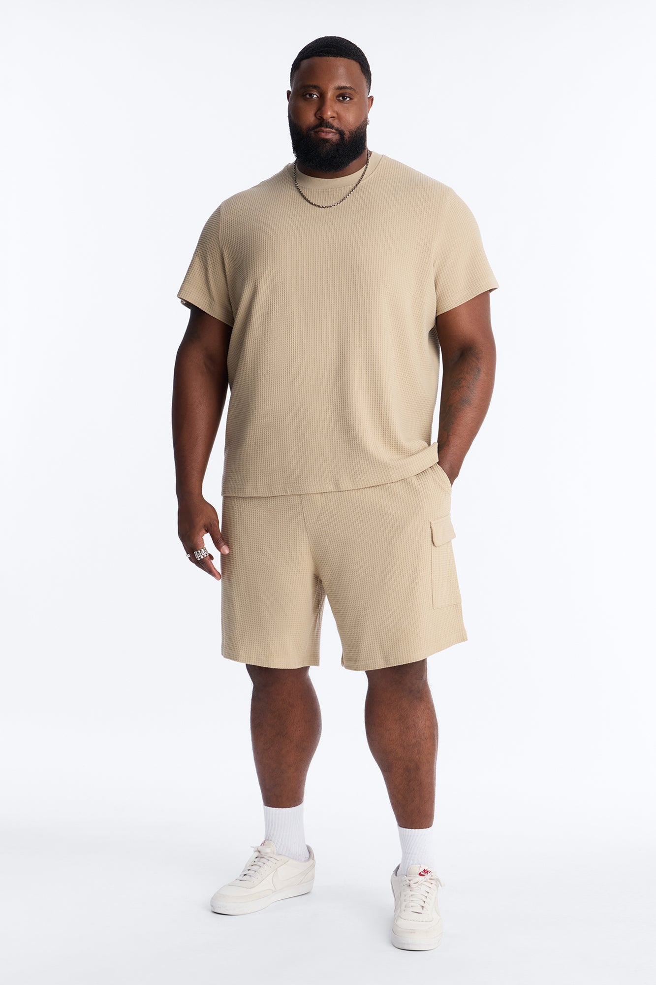 Relaxed Culver City Waffle Knit Short - Stone