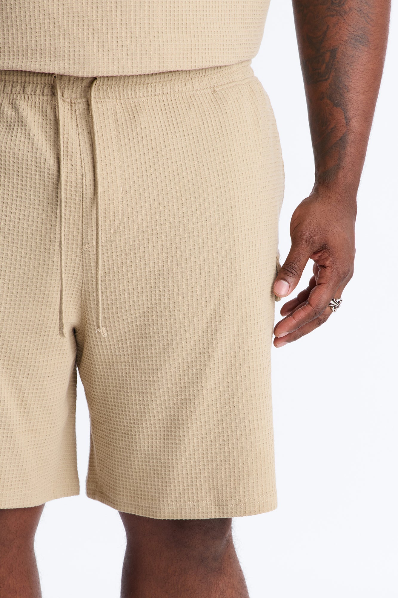 Relaxed Culver City Waffle Knit Short - Stone