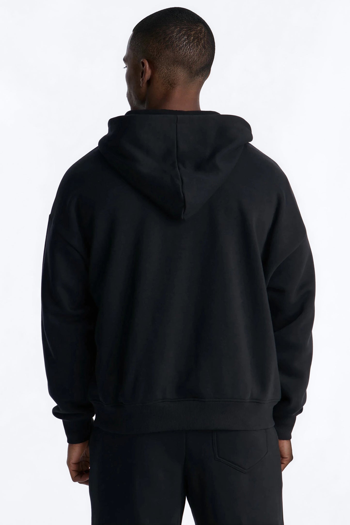 Dime Rhinestone Pearl Oversized Hoodie - Black