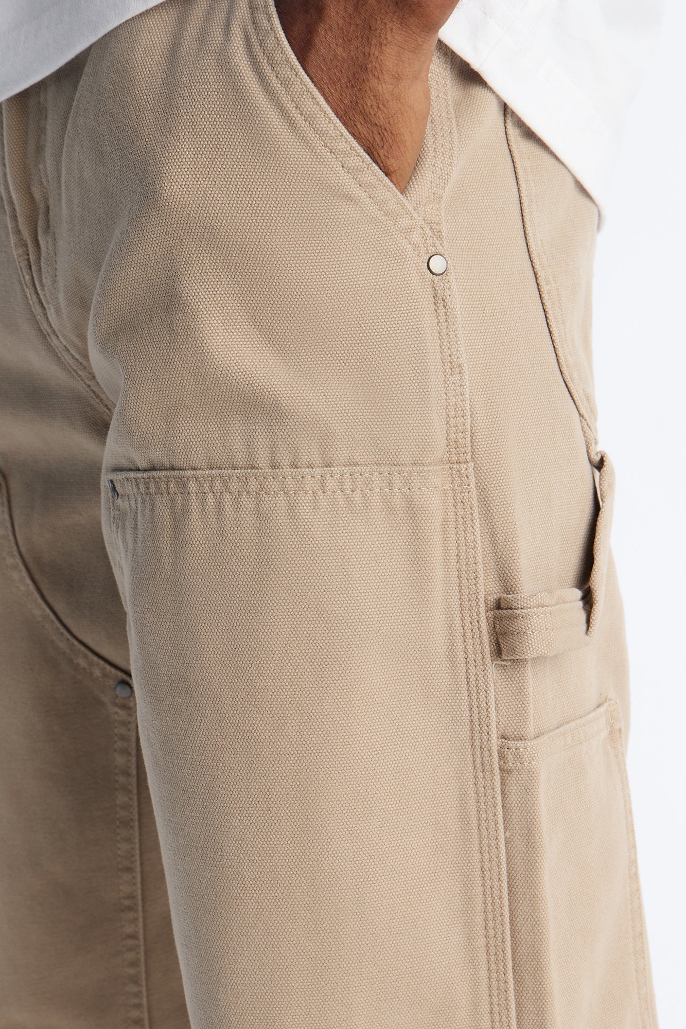 Dickies Double Knee Canvas Carpenter Straight Pant - Sand