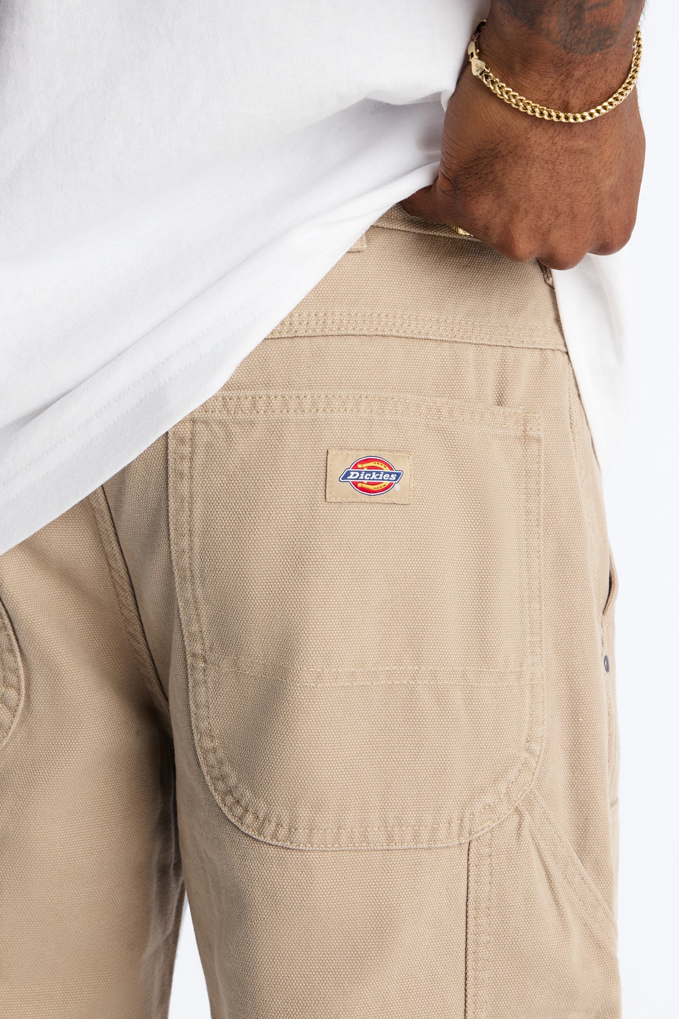 Dickies Double Knee Canvas Carpenter Straight Pant - Sand